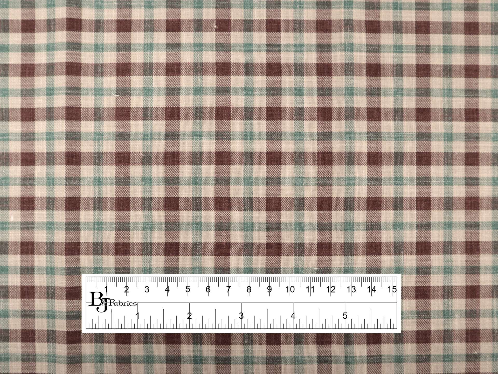 Wool, Silk, & Linen Plaid Suiting