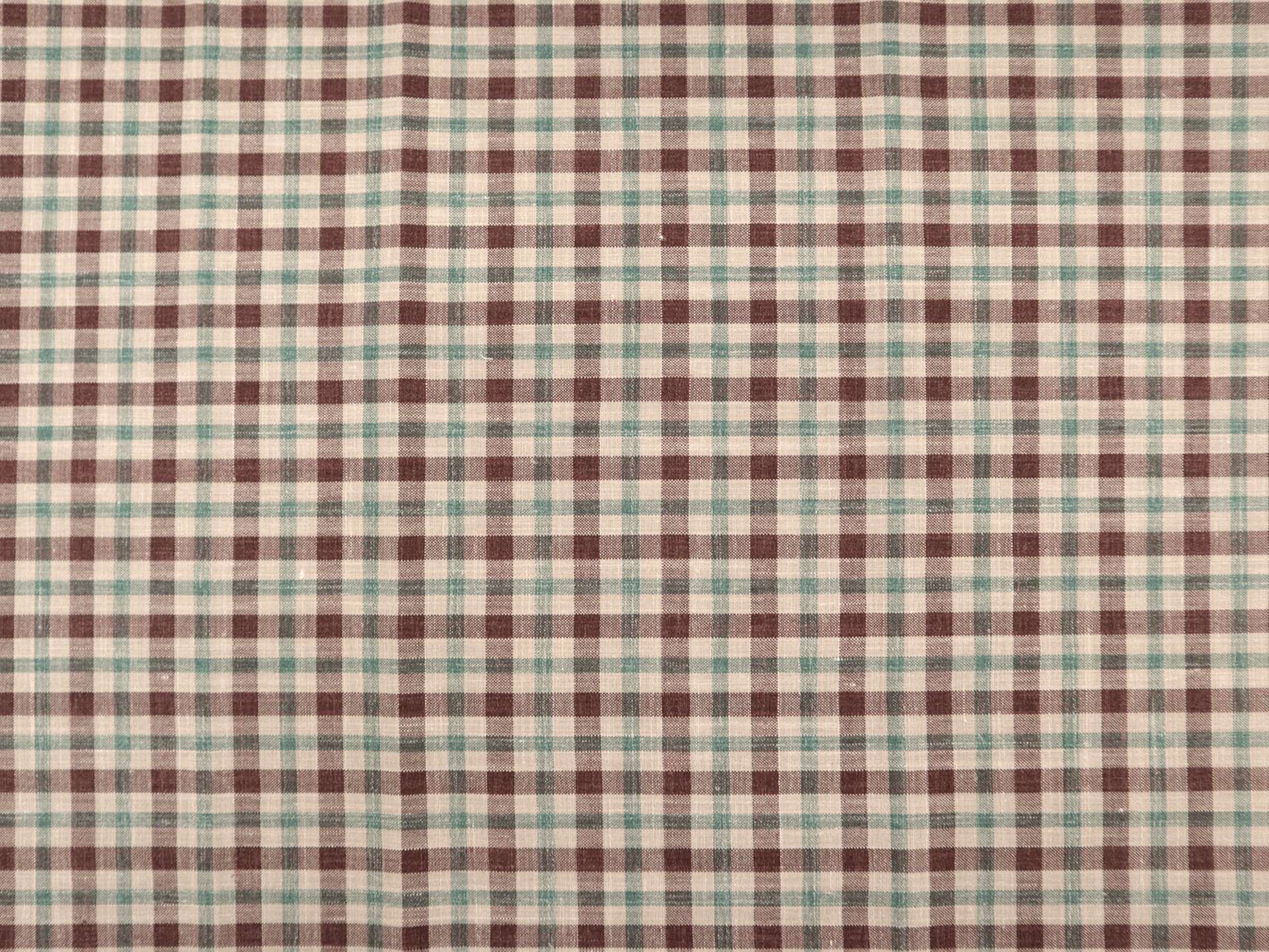 Wool, Silk, & Linen Plaid Suiting
