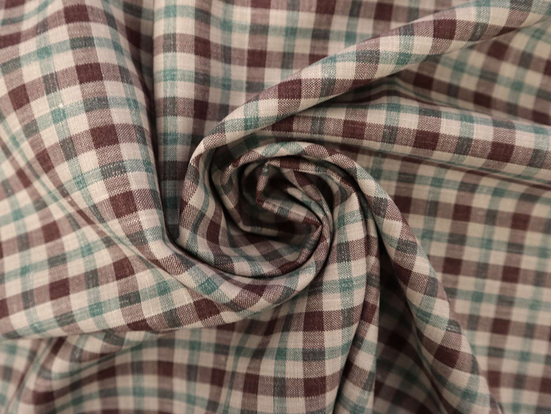 Wool, Silk, & Linen Plaid Suiting