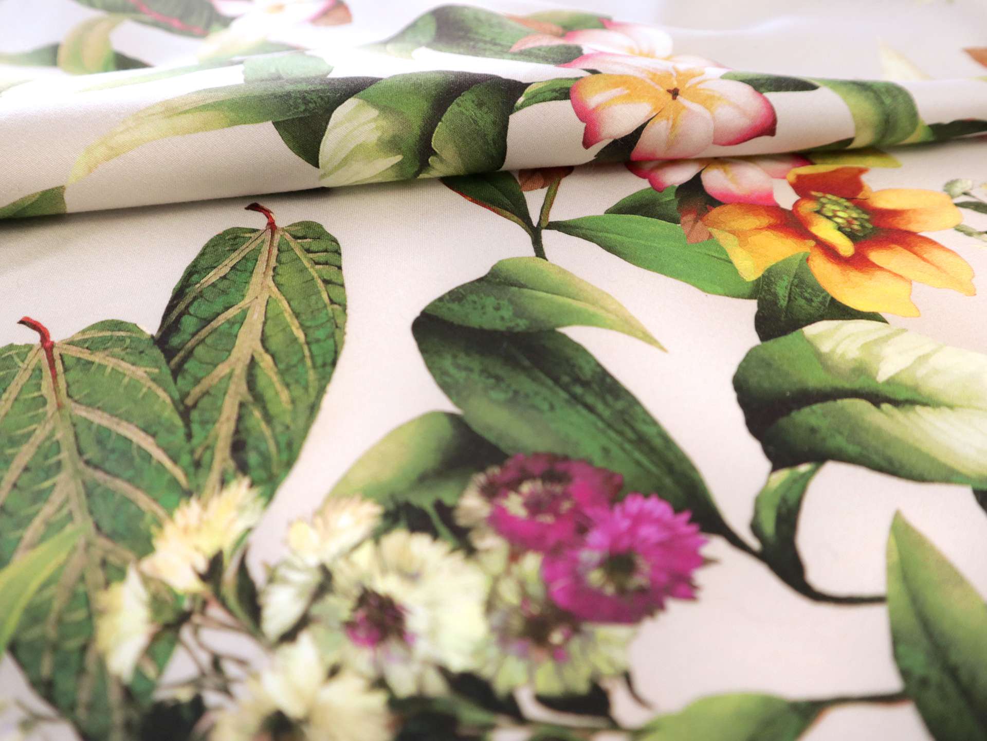 Cotton Sateen Lawn Large Florals