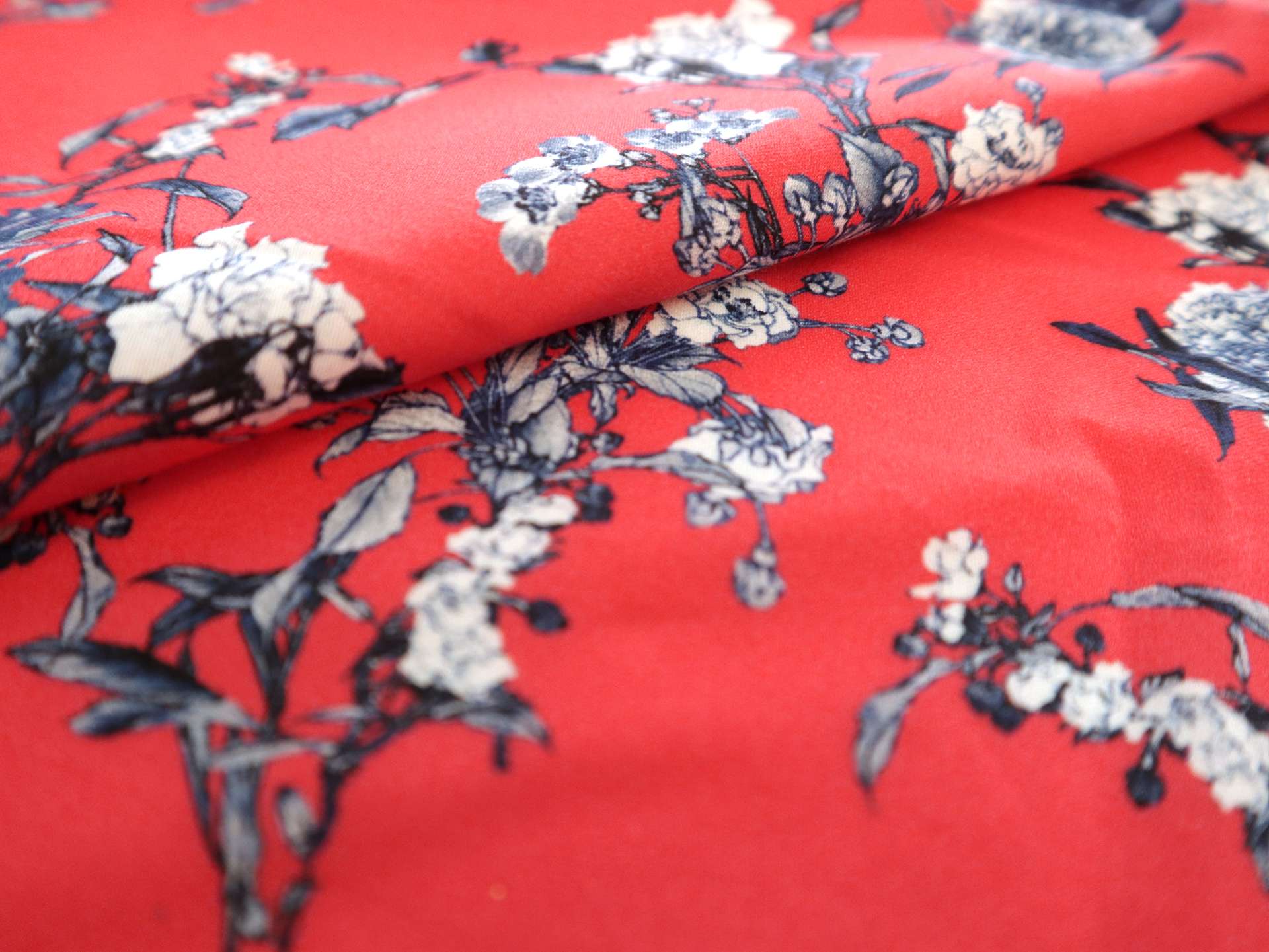 Cotton Sateen Lawn Floral Print