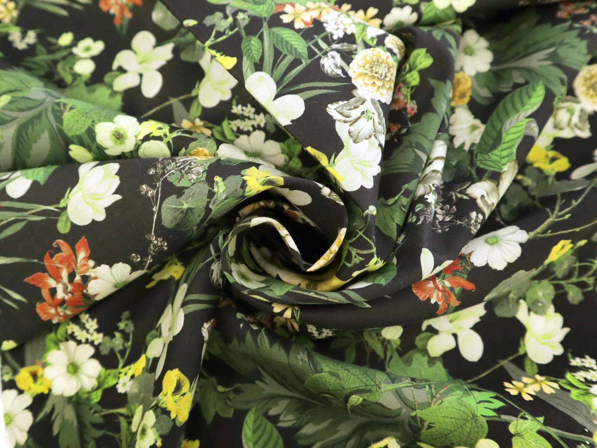 Cotton Sateen Lawn Floral Print