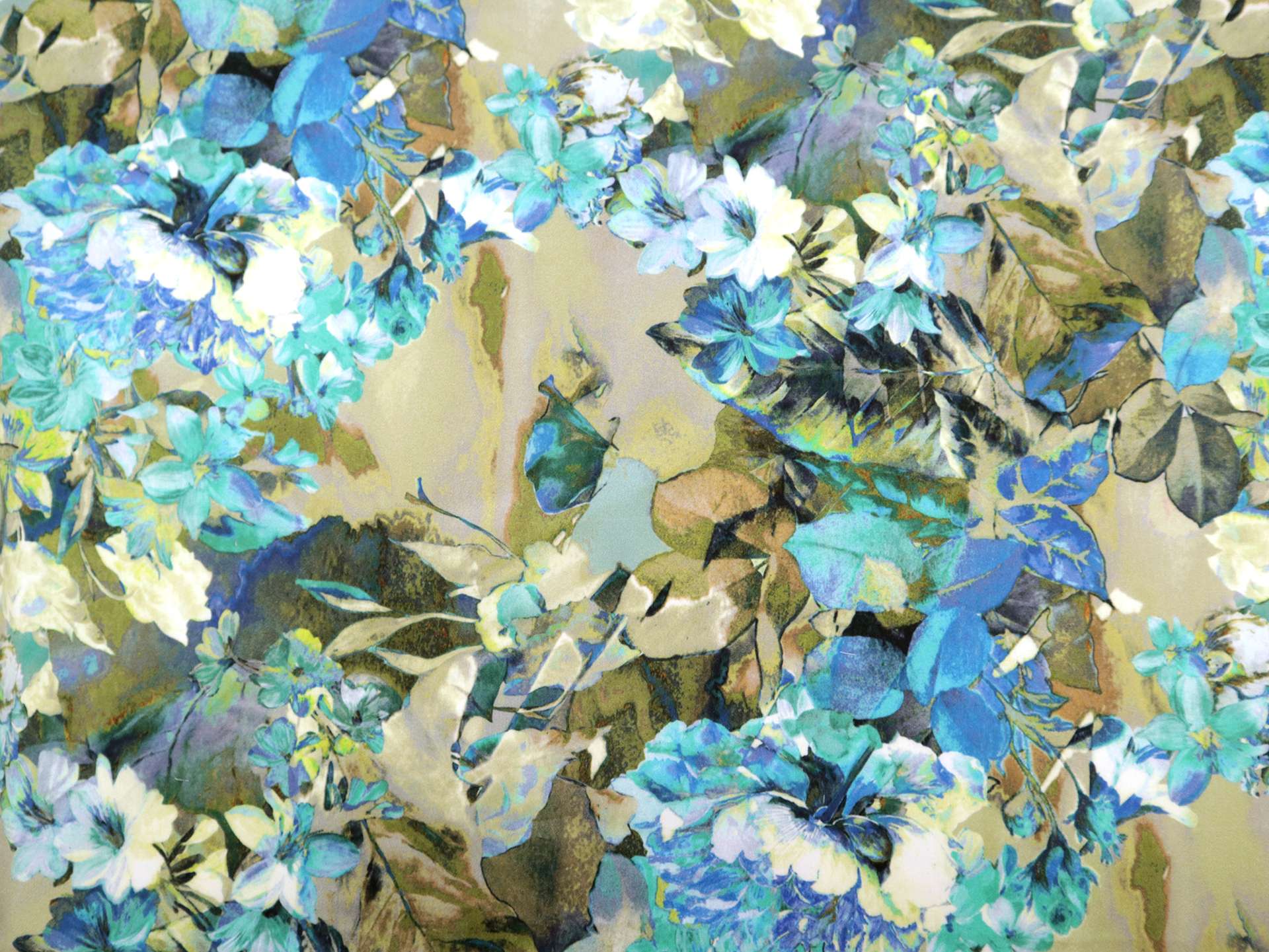 Cotton Sateen Lawn Large Floral Print