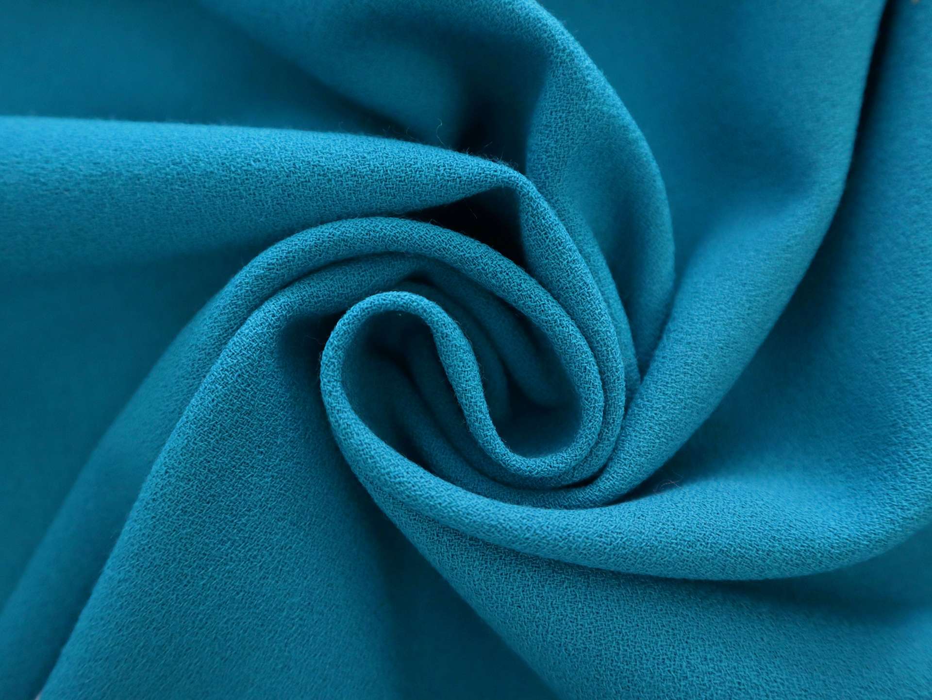 Italian Wool Crepe in Verde Petrolio 