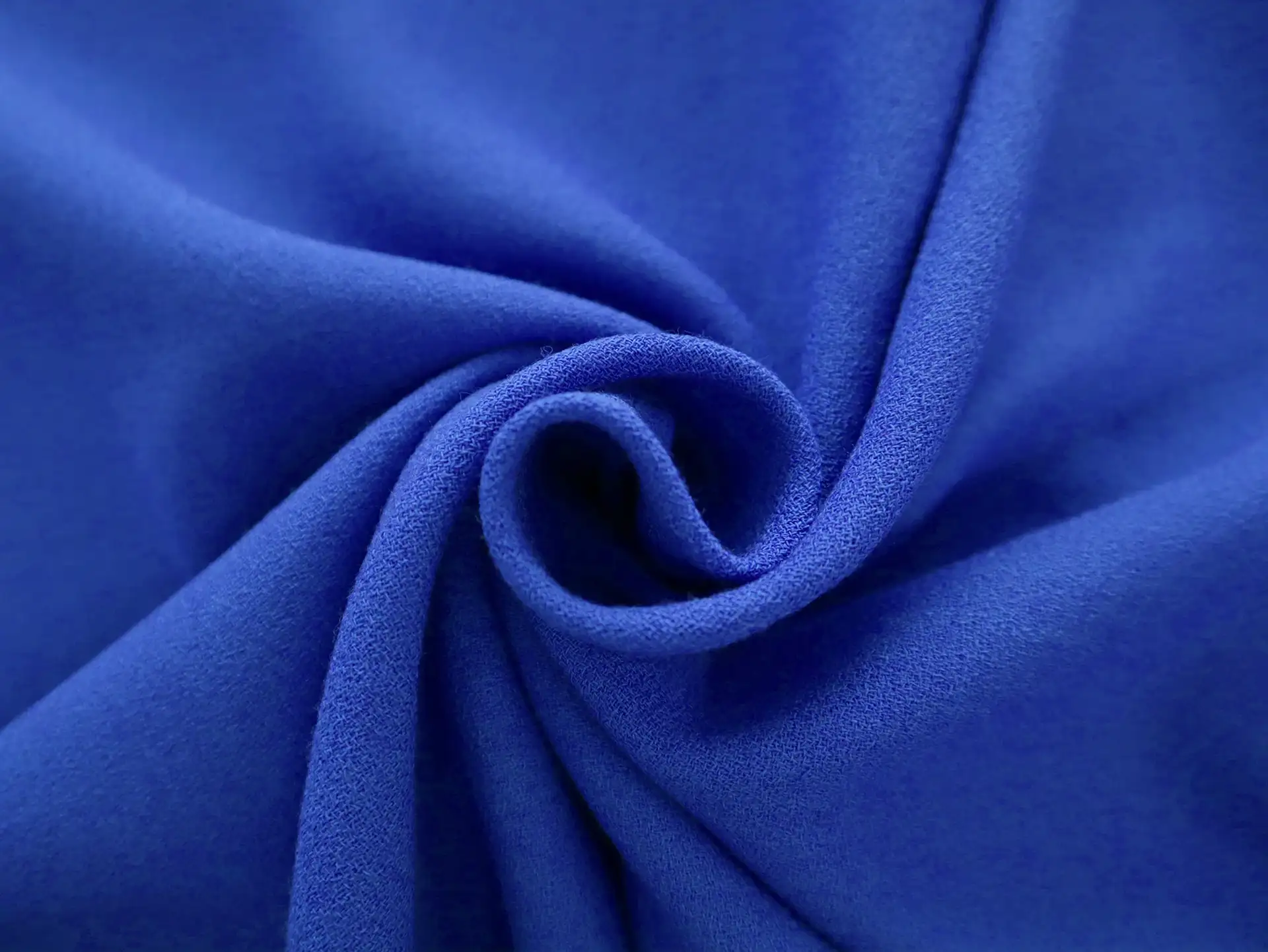 Italian Wool Crepe in Royal Blue