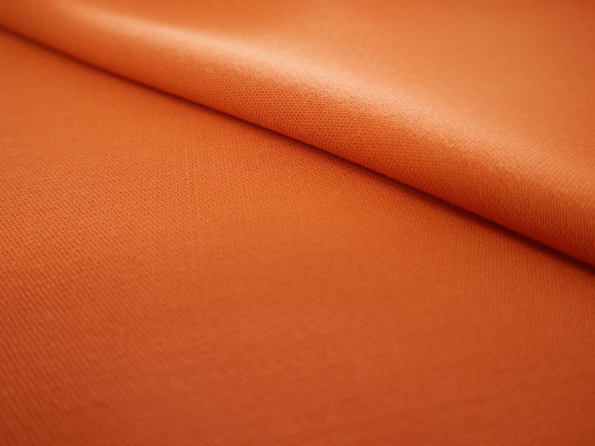 Italian Wool Cover Twill Crepe in Light Rust