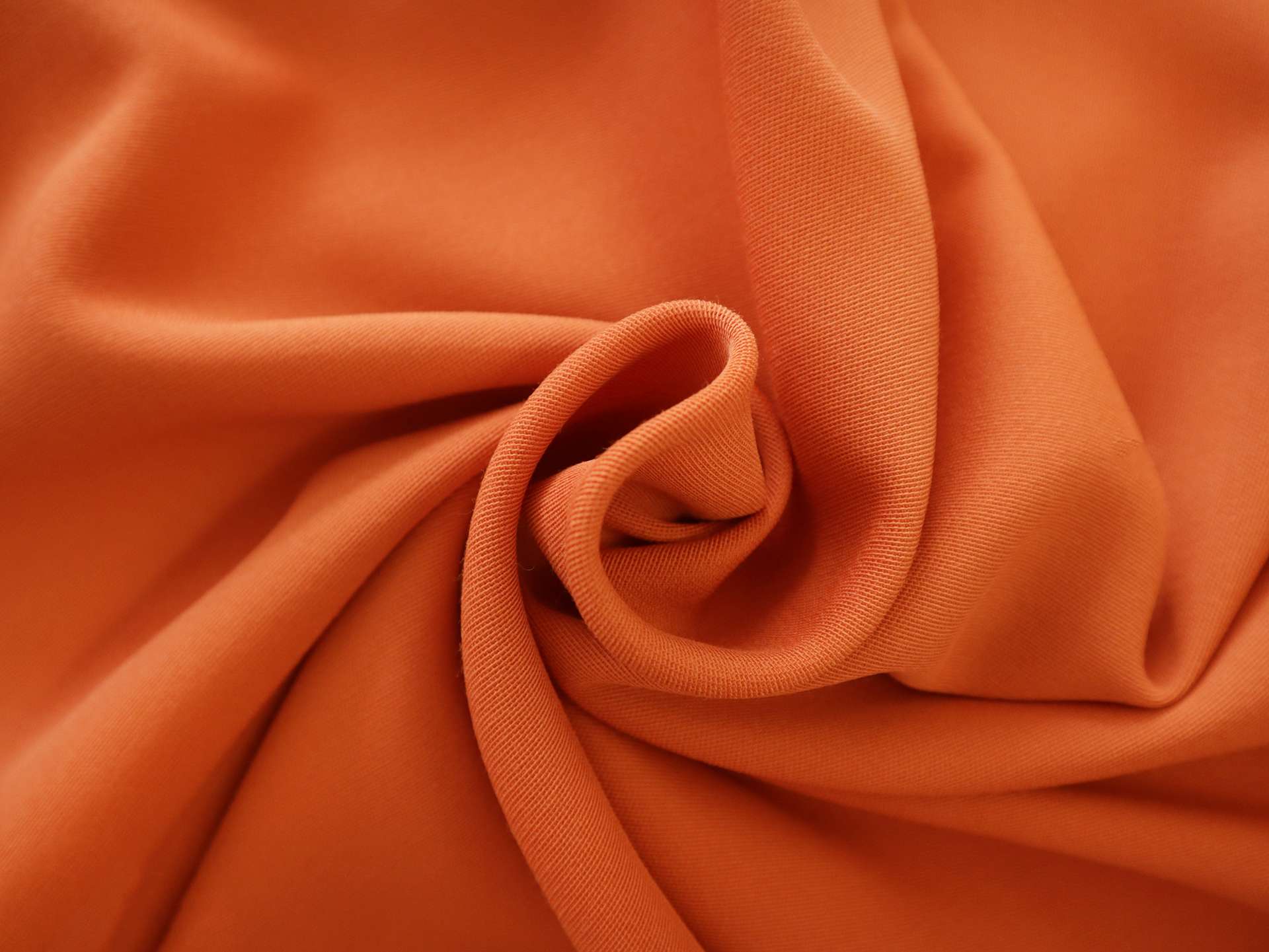 Italian Wool Cover Twill Crepe in Light Rust