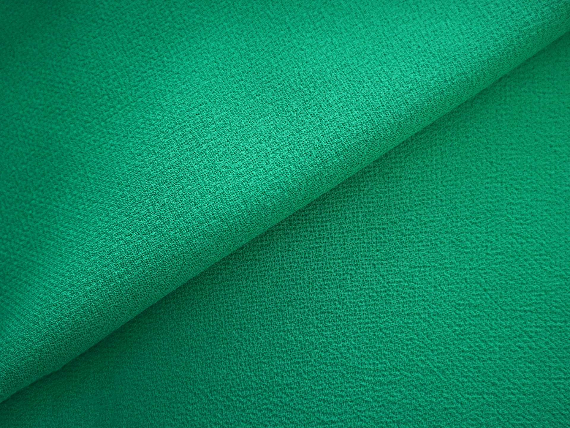 Italian Wool Double Crepe in Shamrock Green