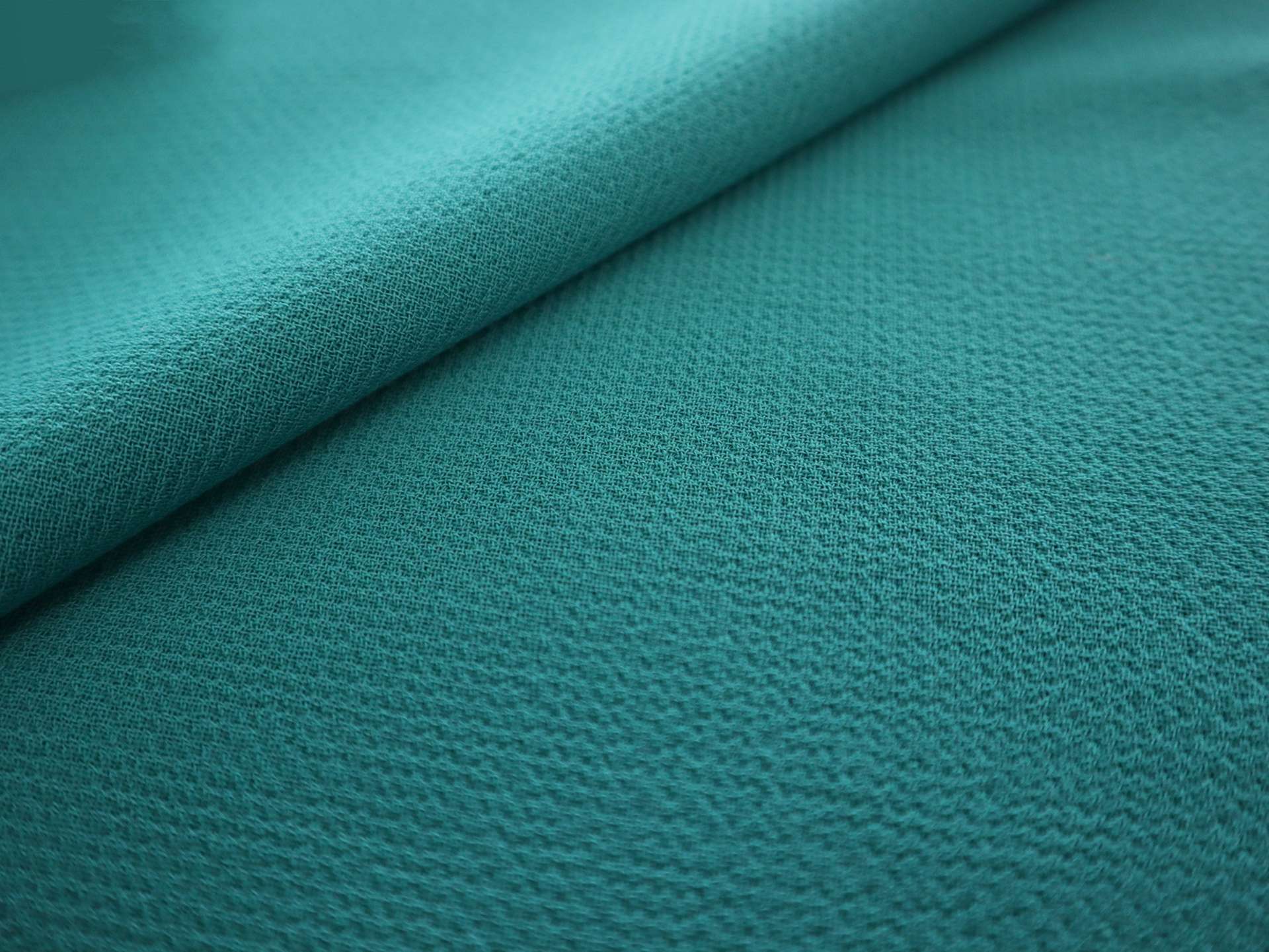 Italian Wool Double Crepe in Pine Green