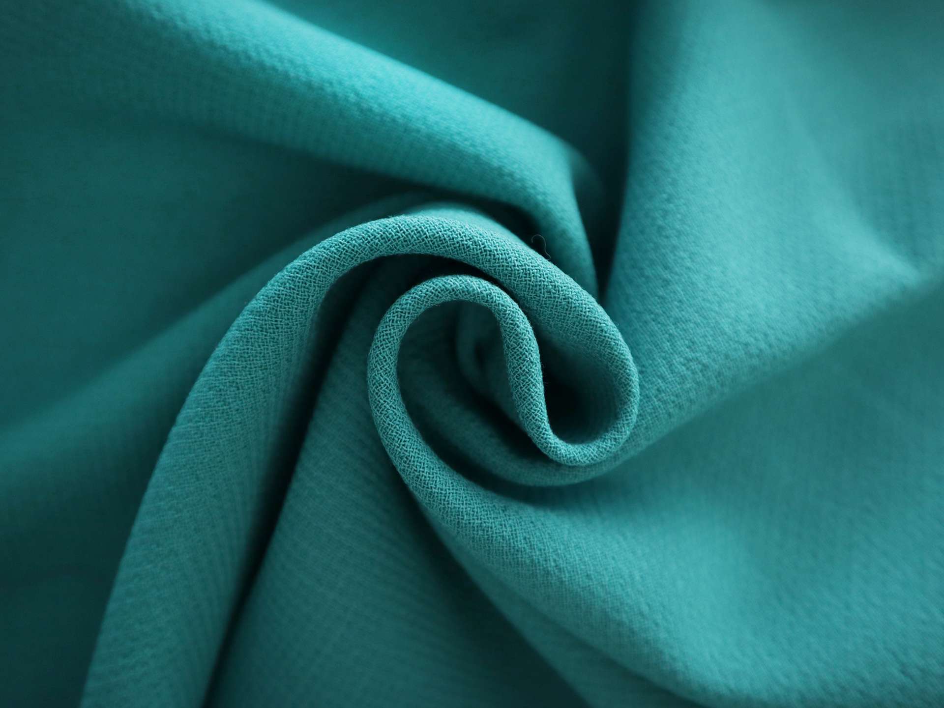 Italian Wool Double Crepe in Pine Green