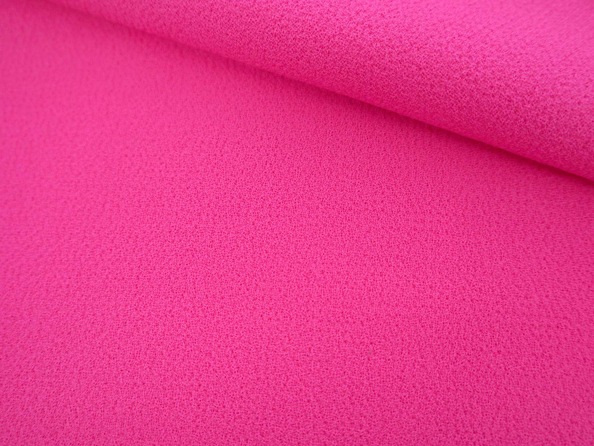 Italian Wool Double Crepe in Fuchsia