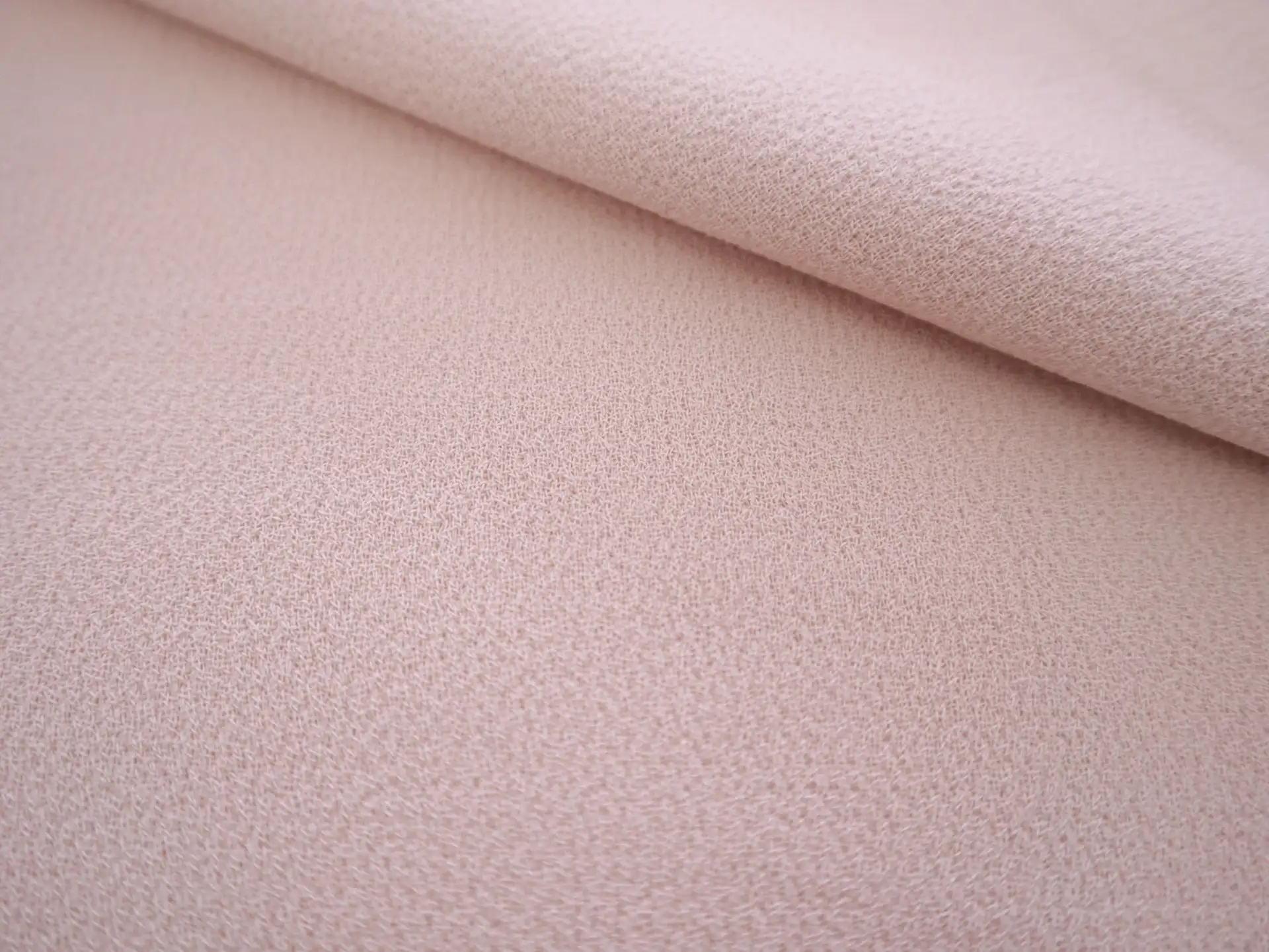 Italian Wool Double Crepe in Blush