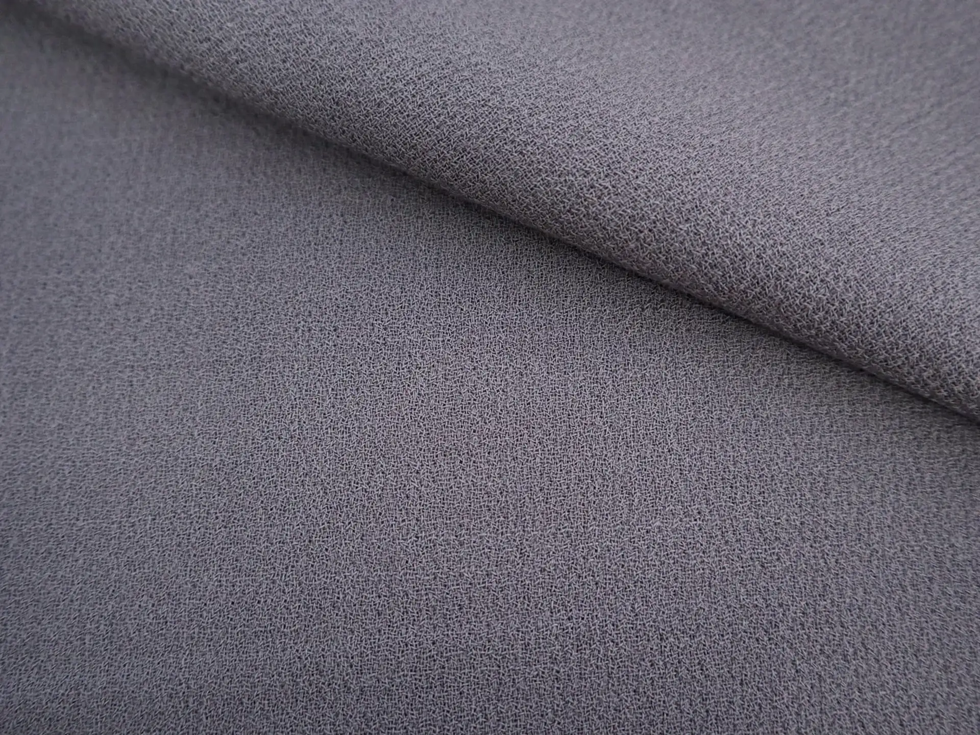Italian Wool Double Crepe in Steel Grey