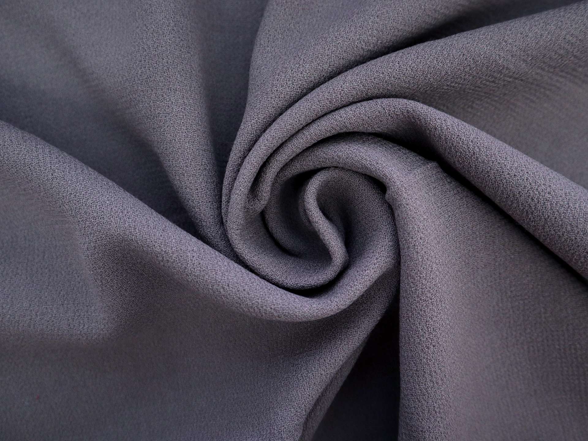 Italian Wool Double Crepe in Steel Grey