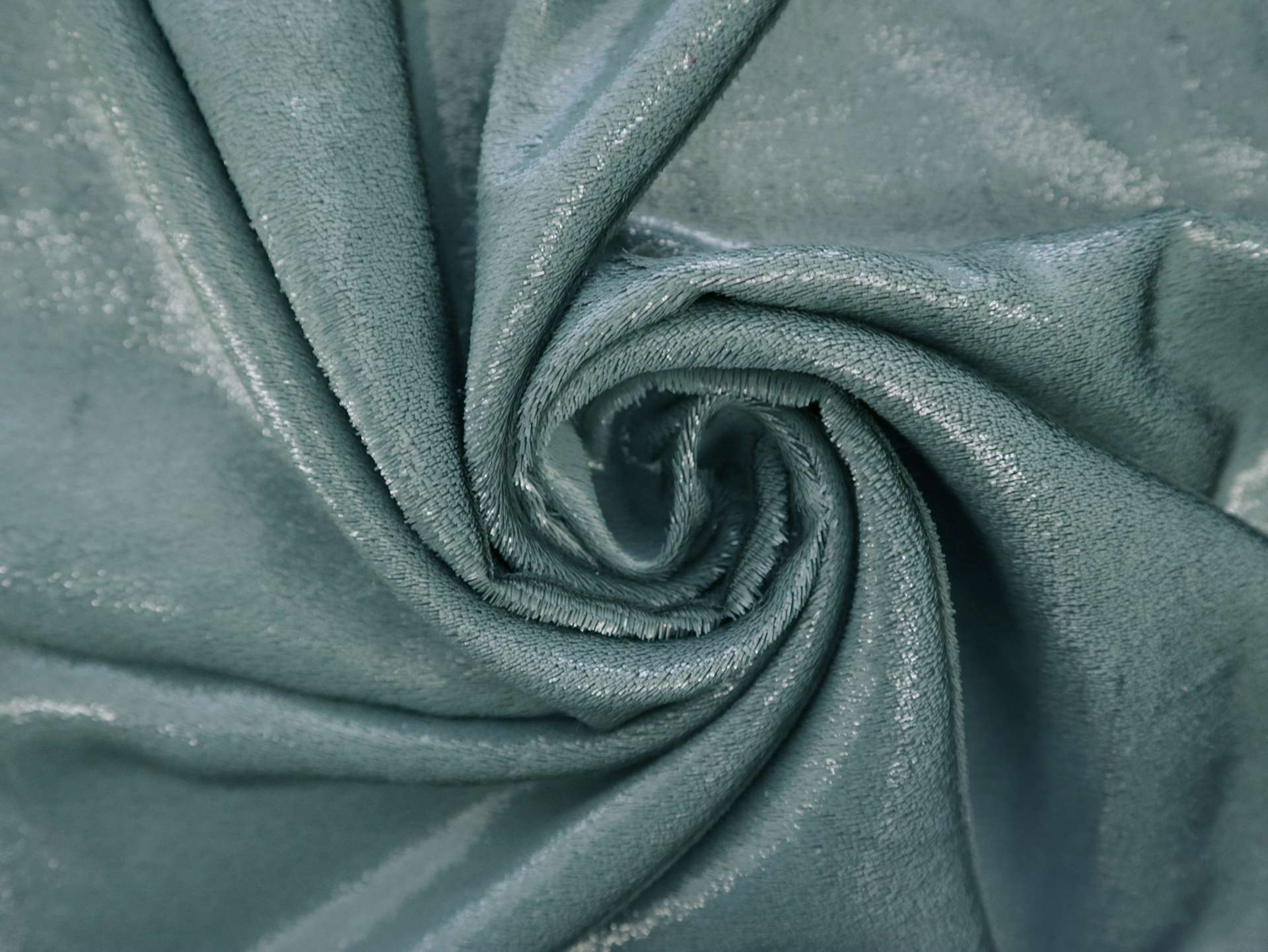 Silk Lurex Panné Velvet in Teal