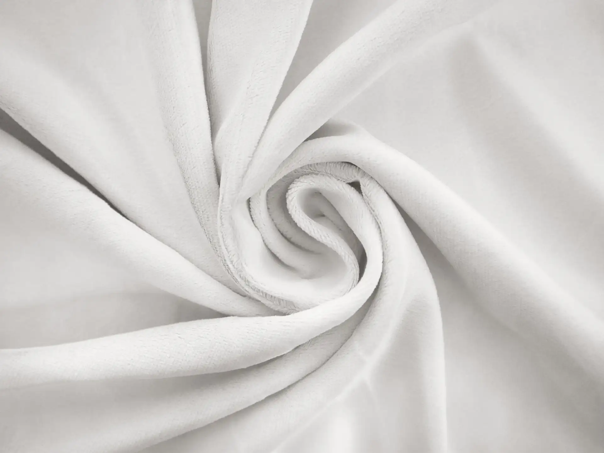 Silk Blend Panné Velvet in White