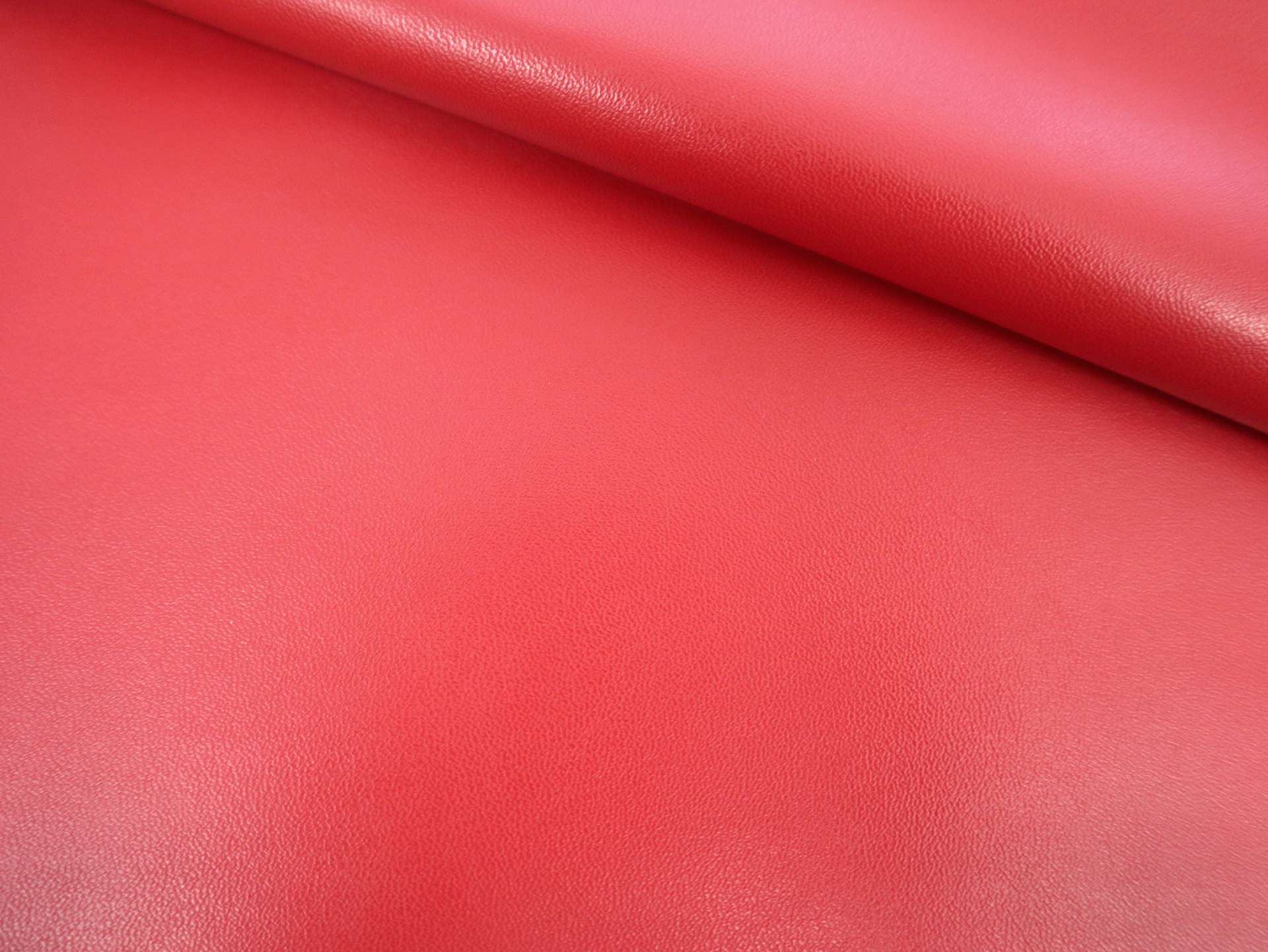 Stretch Faux Leather in Red