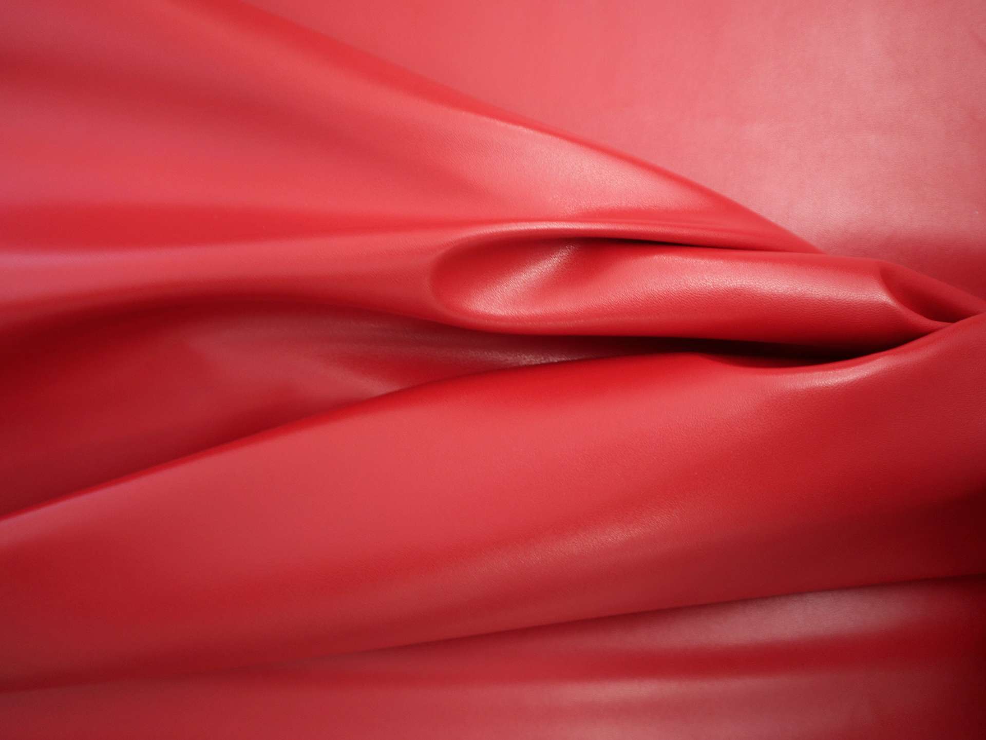 Stretch Faux Leather in Red