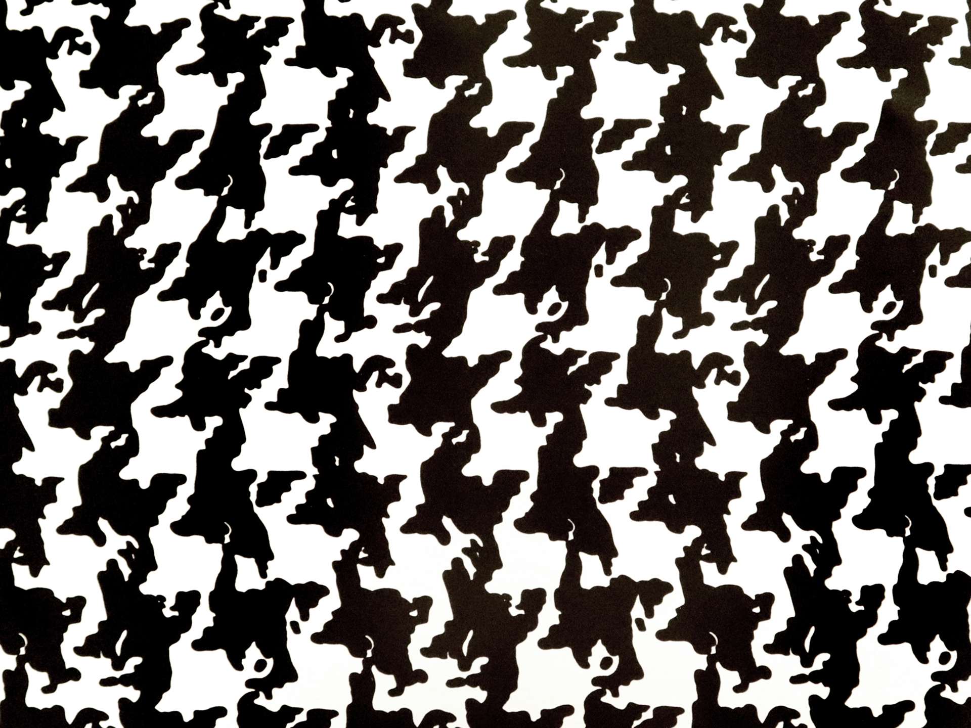 Printed Silk Charmeuse with Houndstooth Pattern