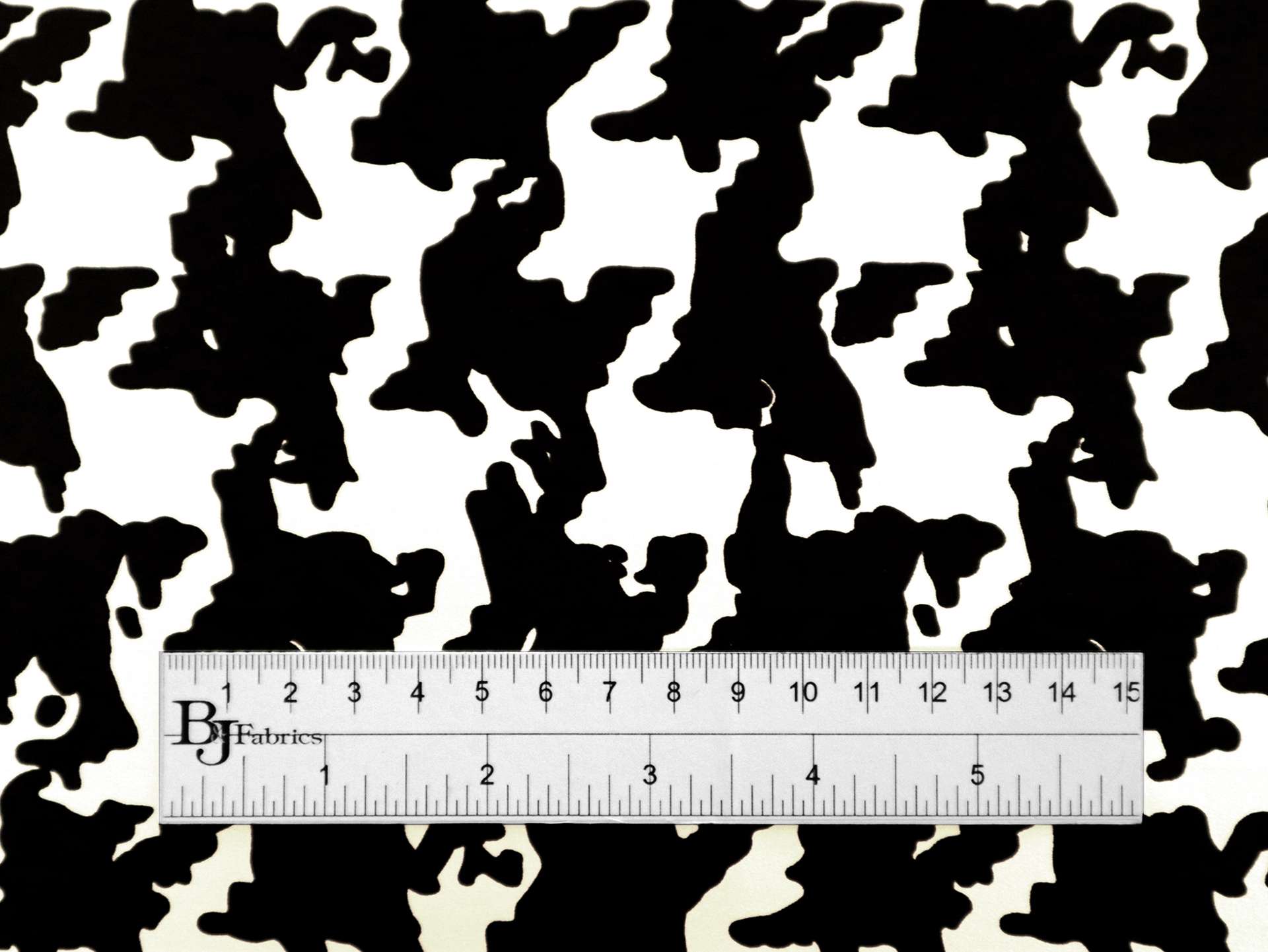 Printed Silk Charmeuse with Houndstooth Pattern