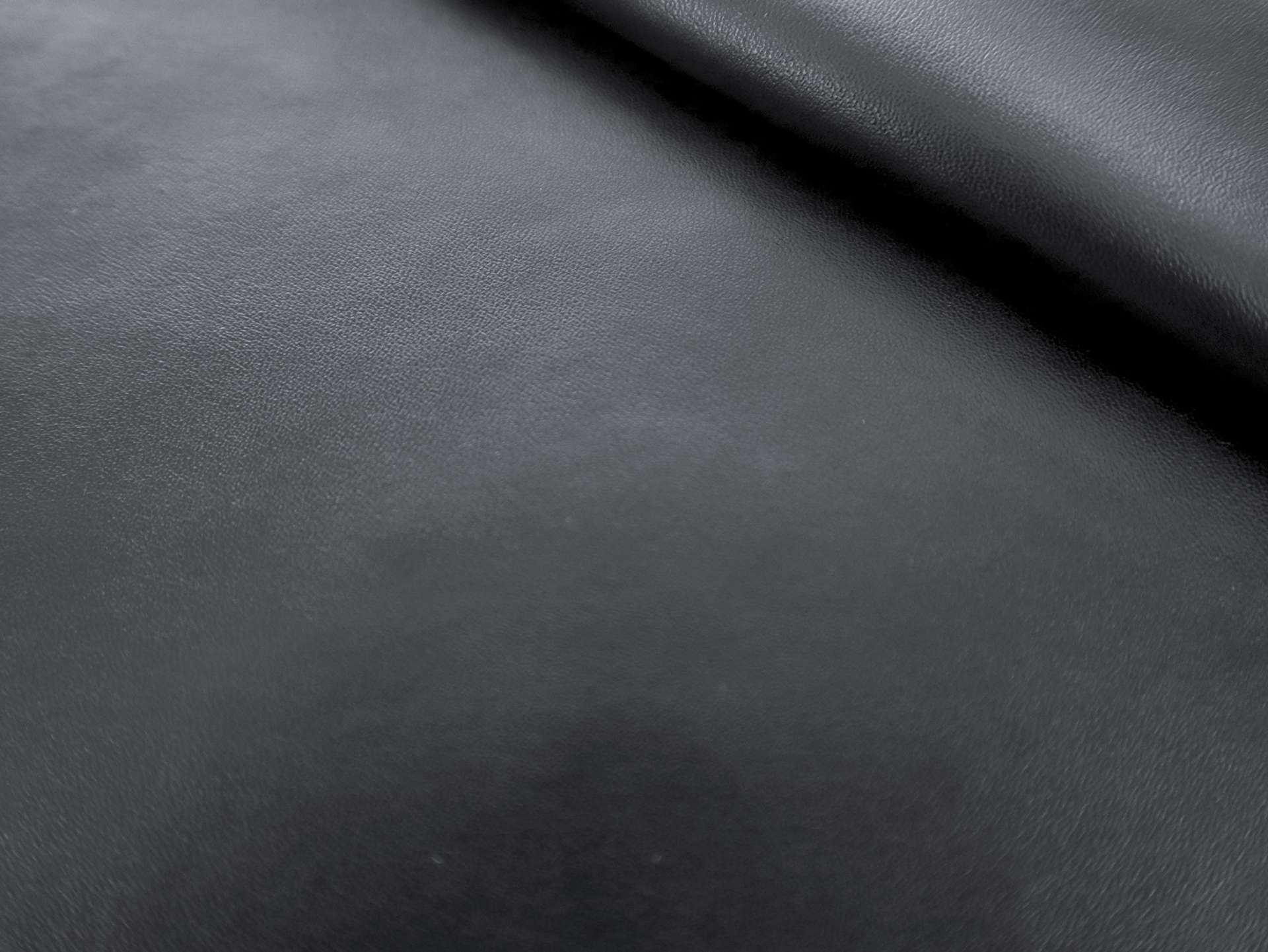 Stretch Faux Leather in Black