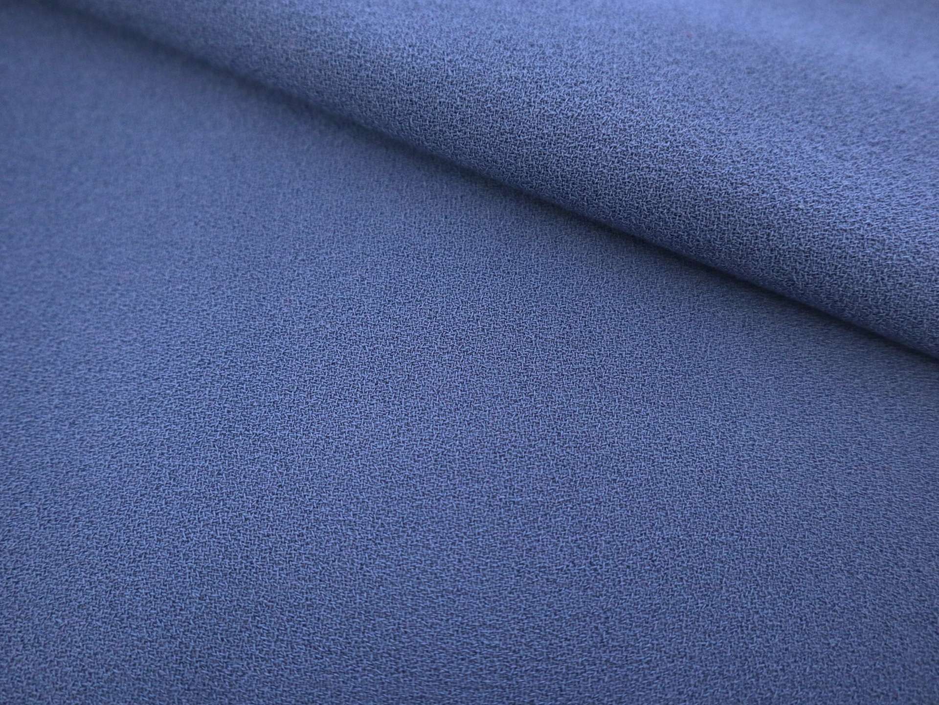 Italian Wool Crepe in Slate Blue