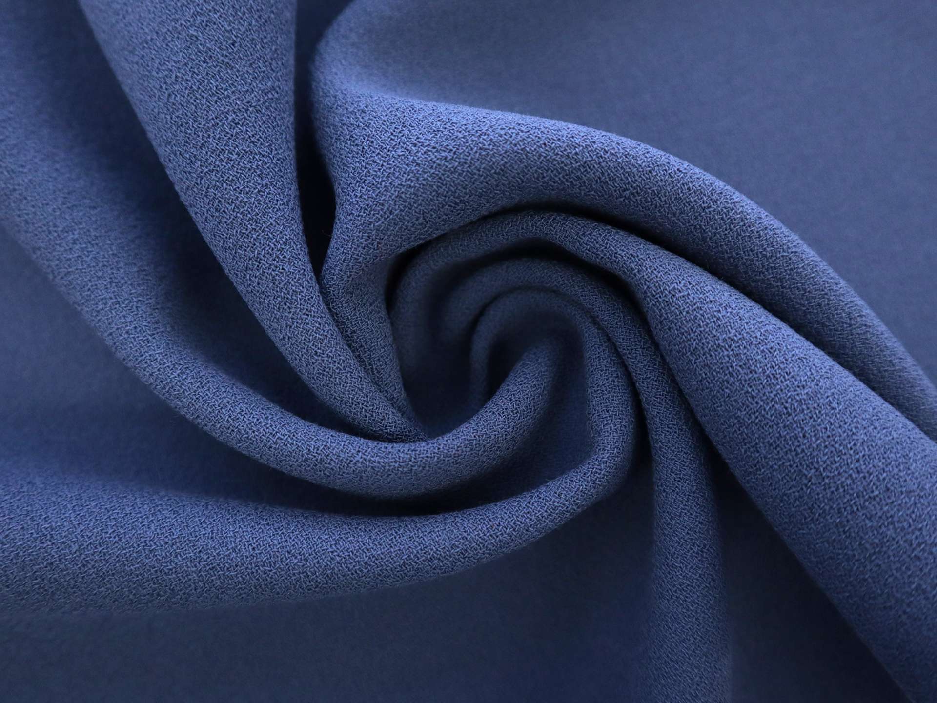 Italian Wool Crepe in Slate Blue