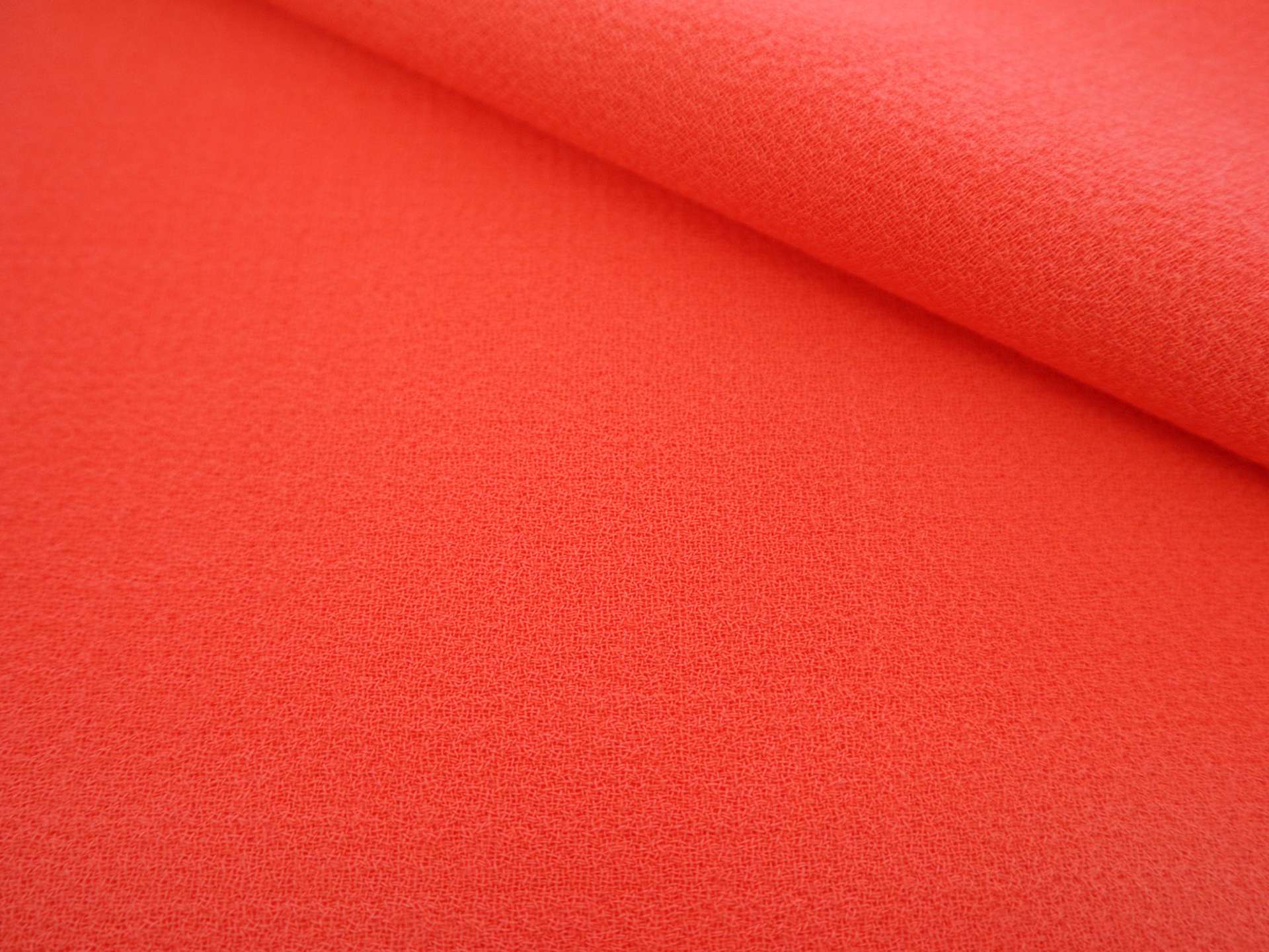 Italian Wool Double Crepe in Poppy