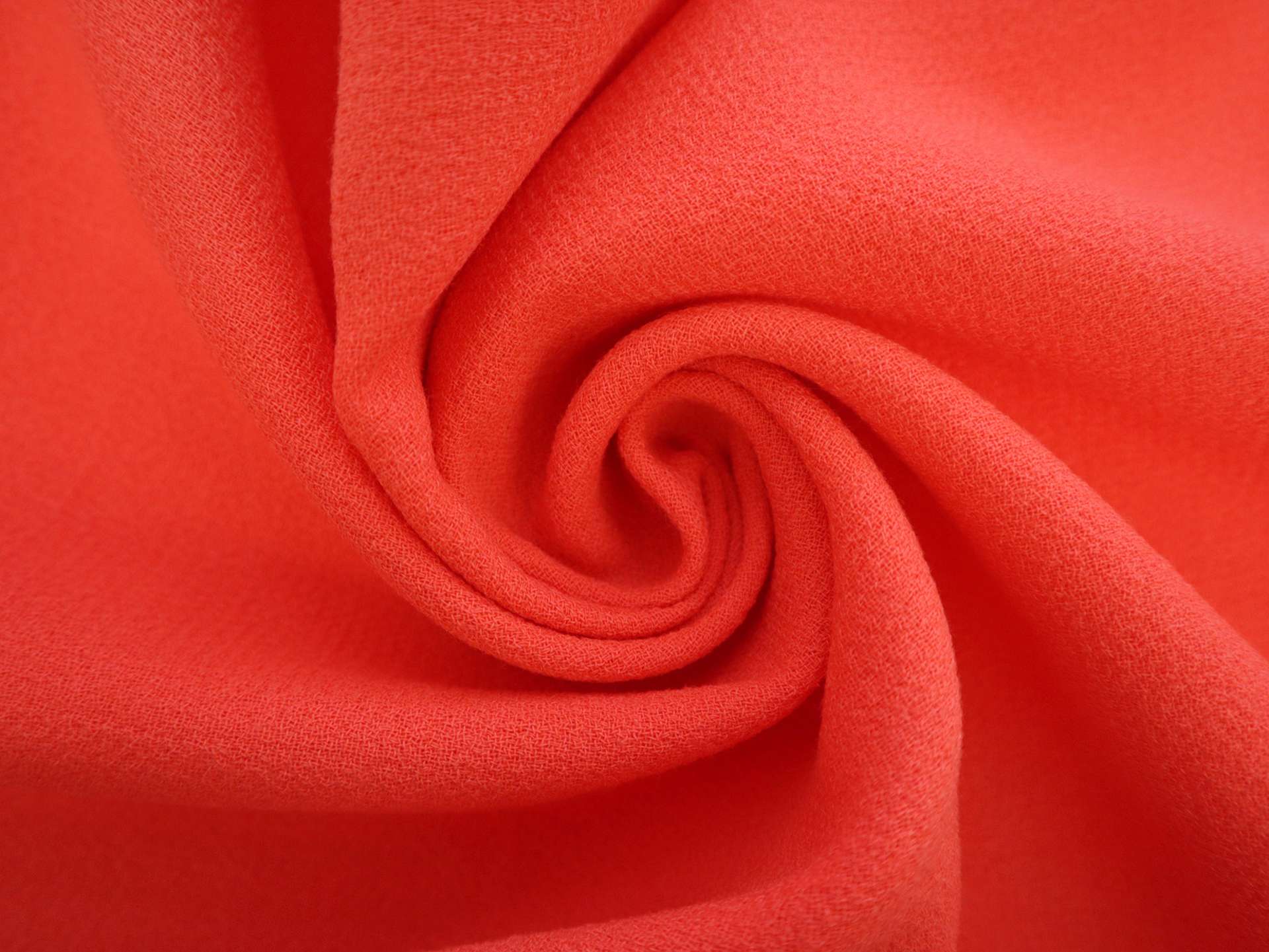 Italian Wool Double Crepe in Poppy