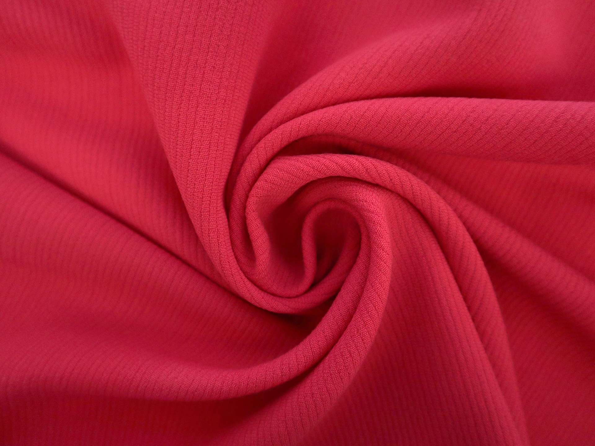 Wool Ottoman in Ruby Red