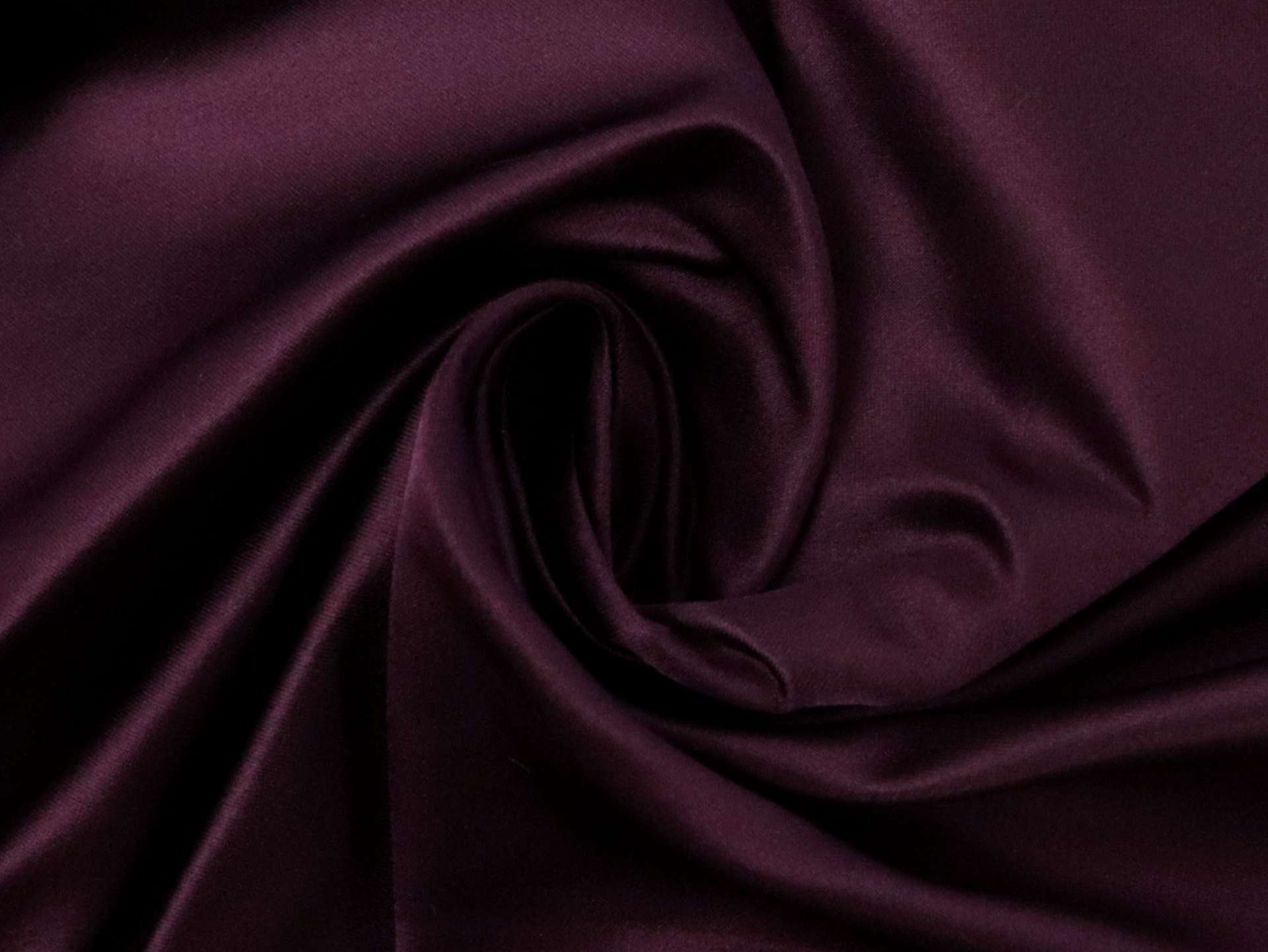 Silk and Rayon Duchesse Satin in Eggplant