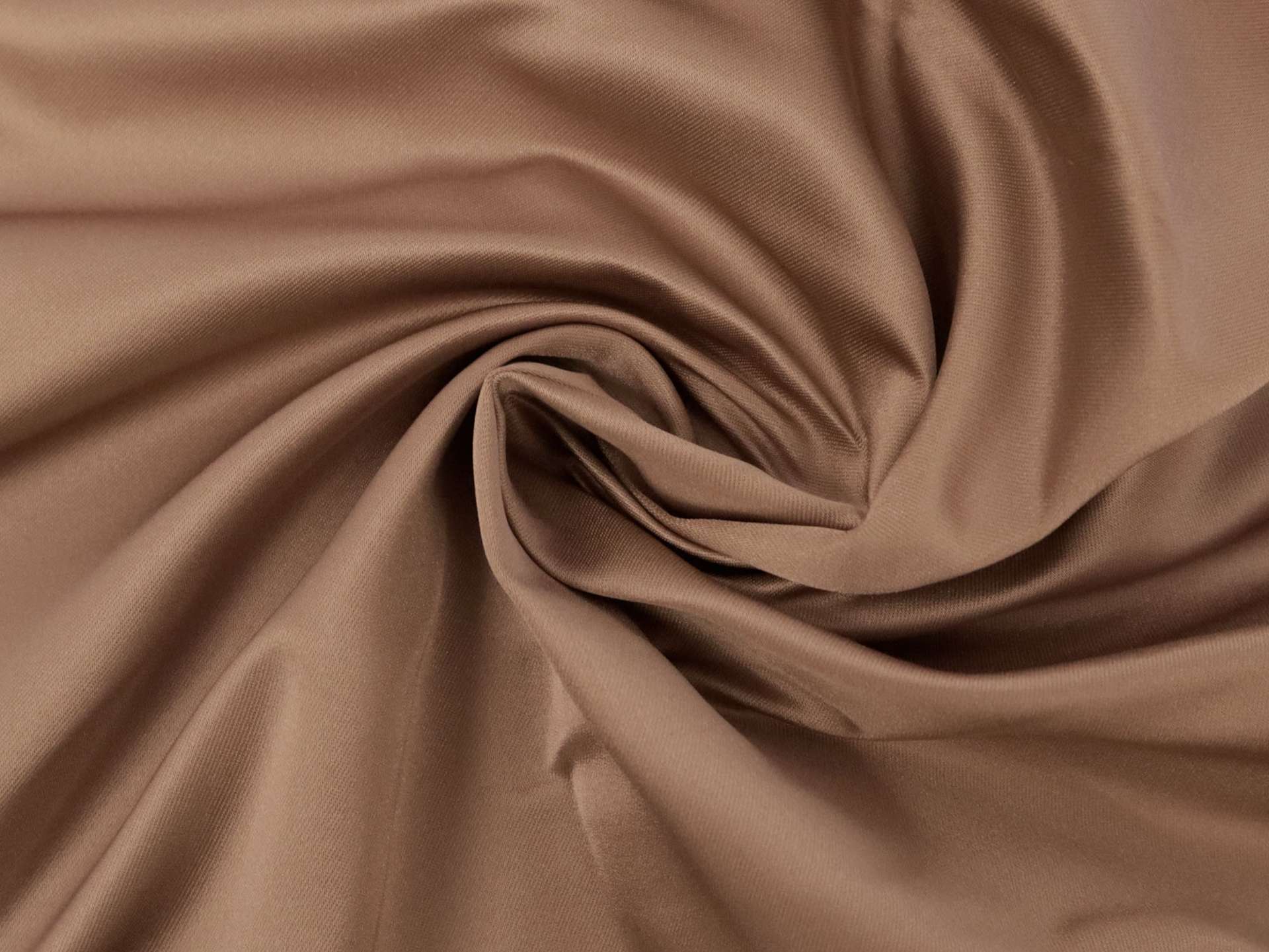 Silk and Rayon Duchesse Satin in Dark Taupe