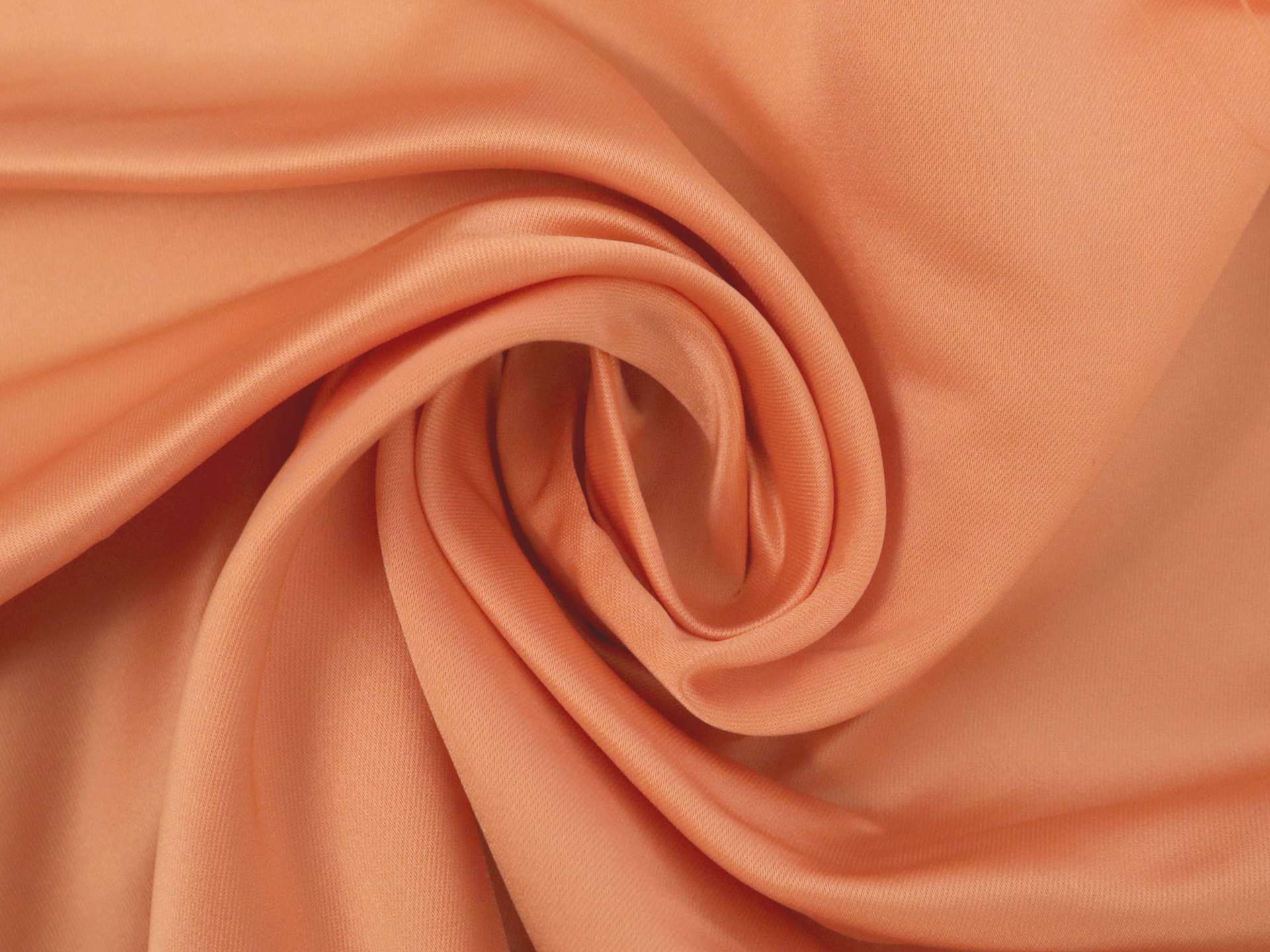 Silk and Rayon Duchesse Satin in Salmon