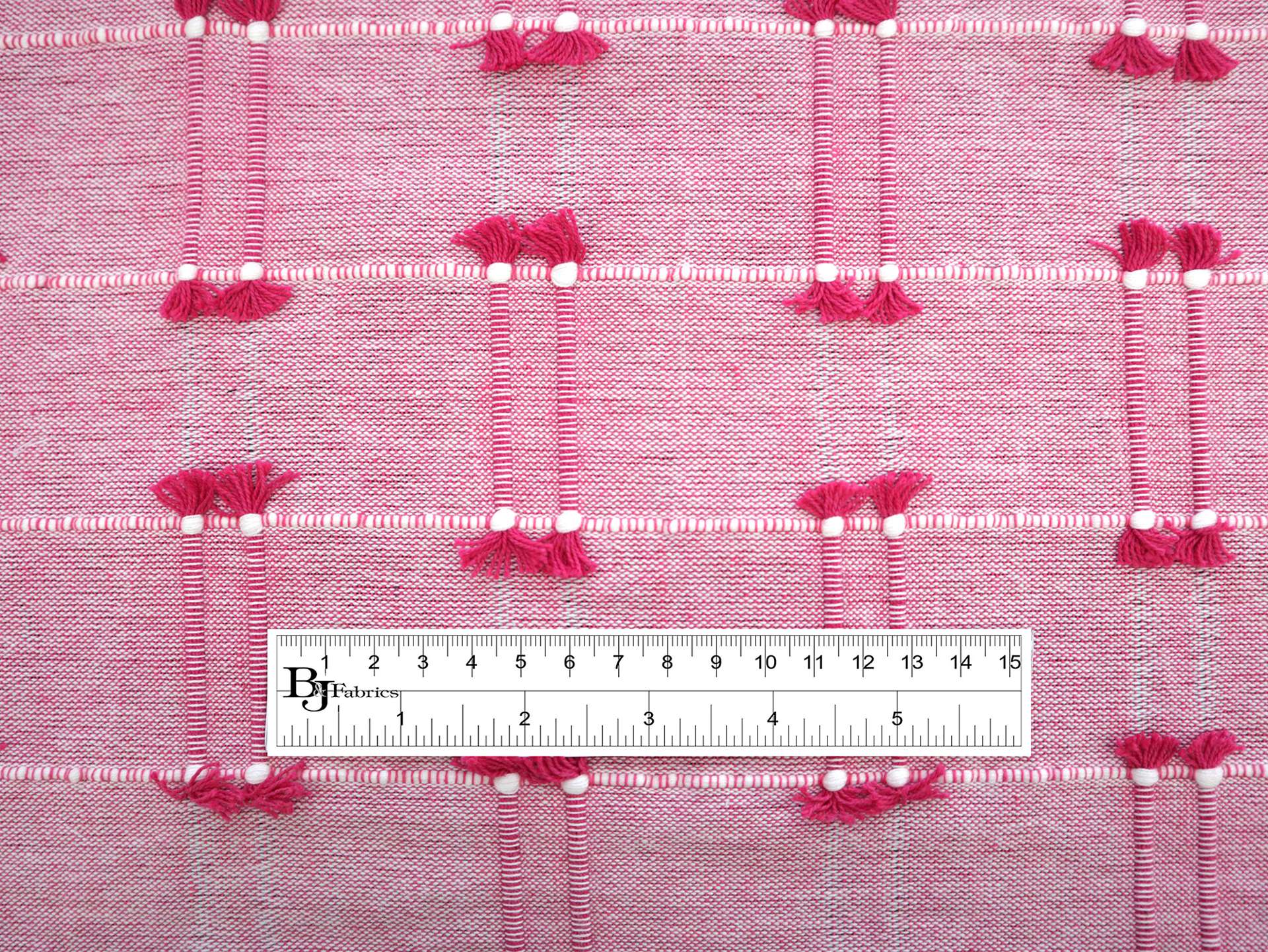 Cotton Novelty with Pink Tassles