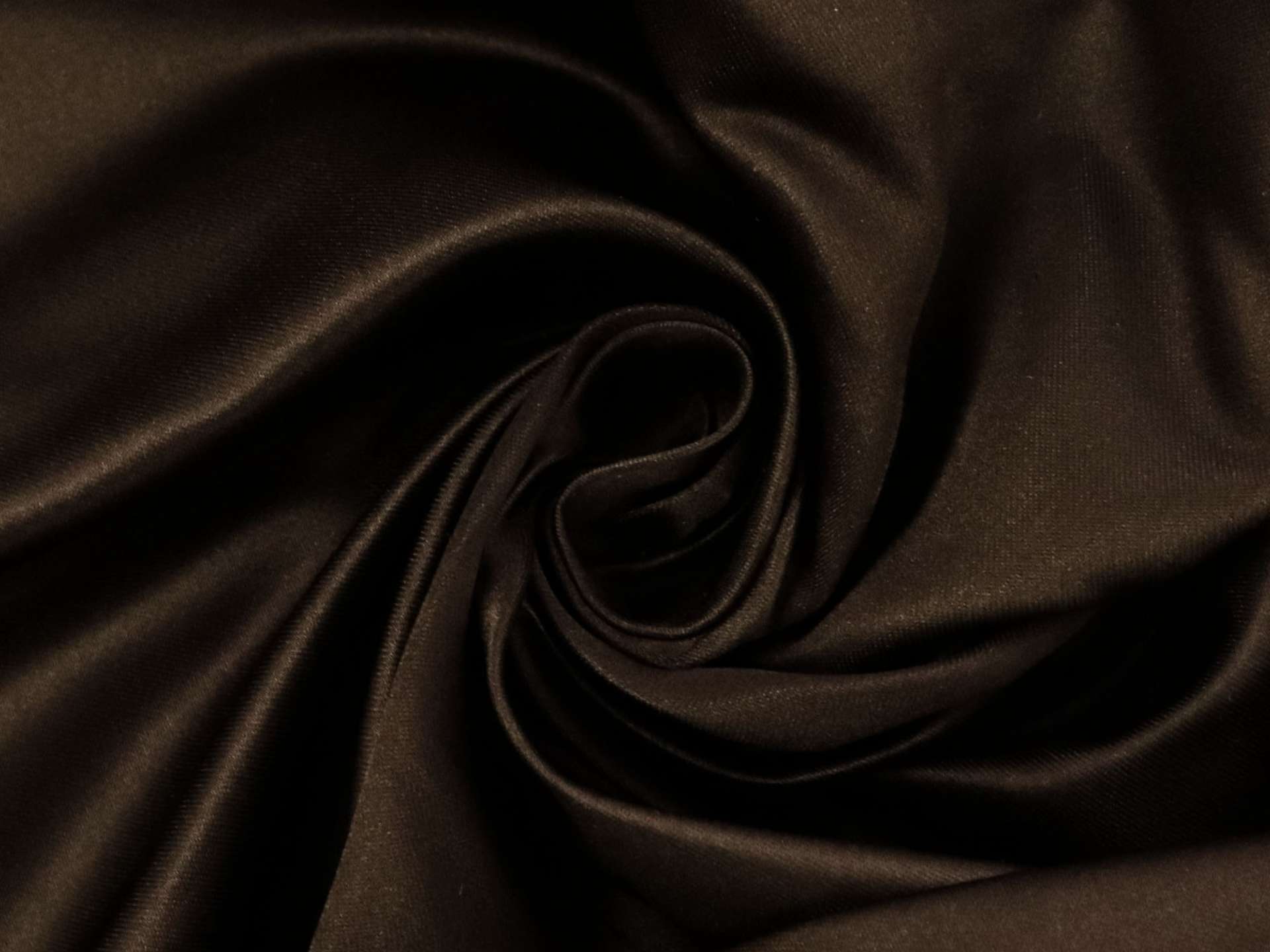 Silk and Rayon Duchesse Satin in Brown