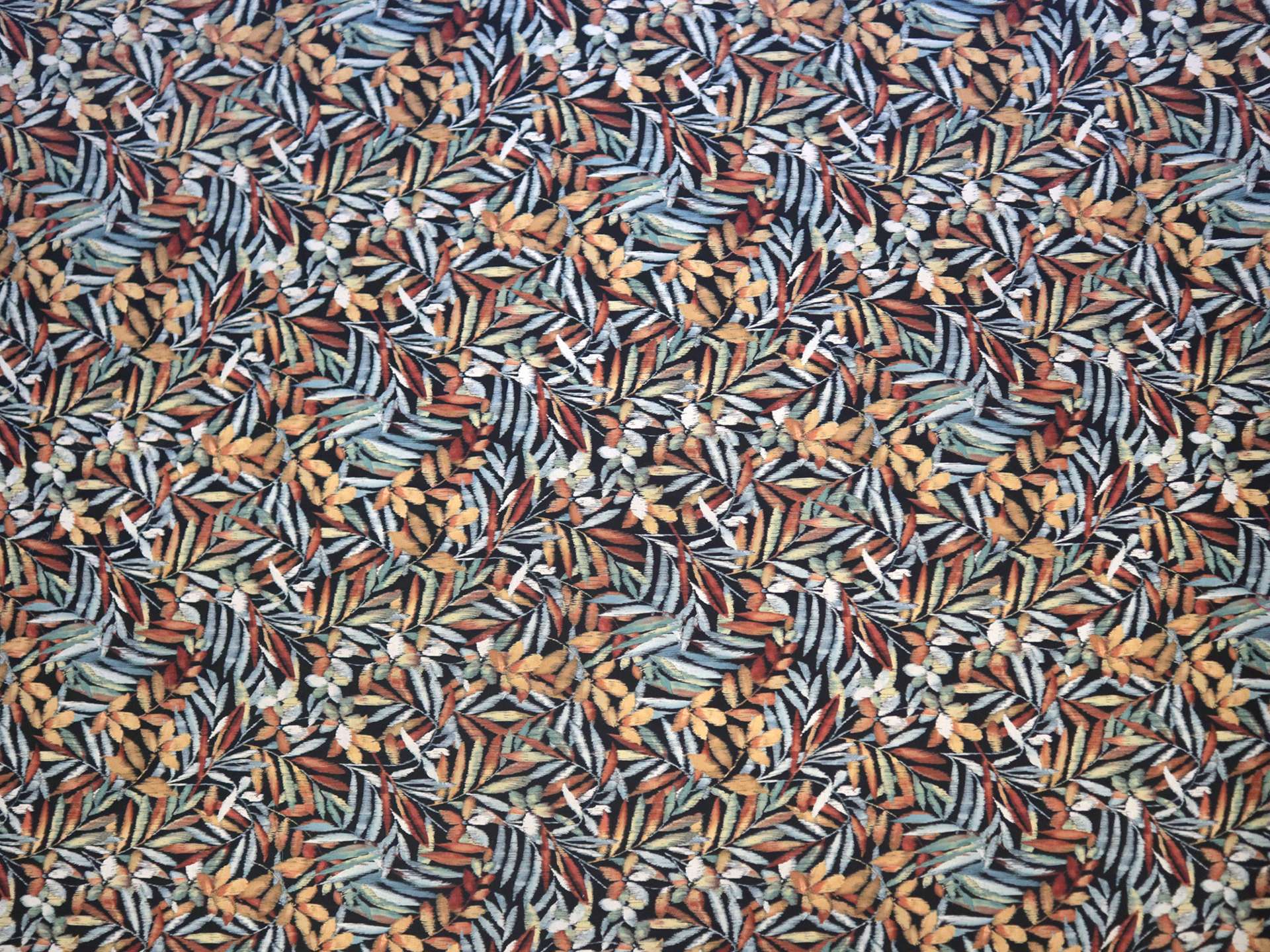 Pima Cotton Print with Leaf Pattern 