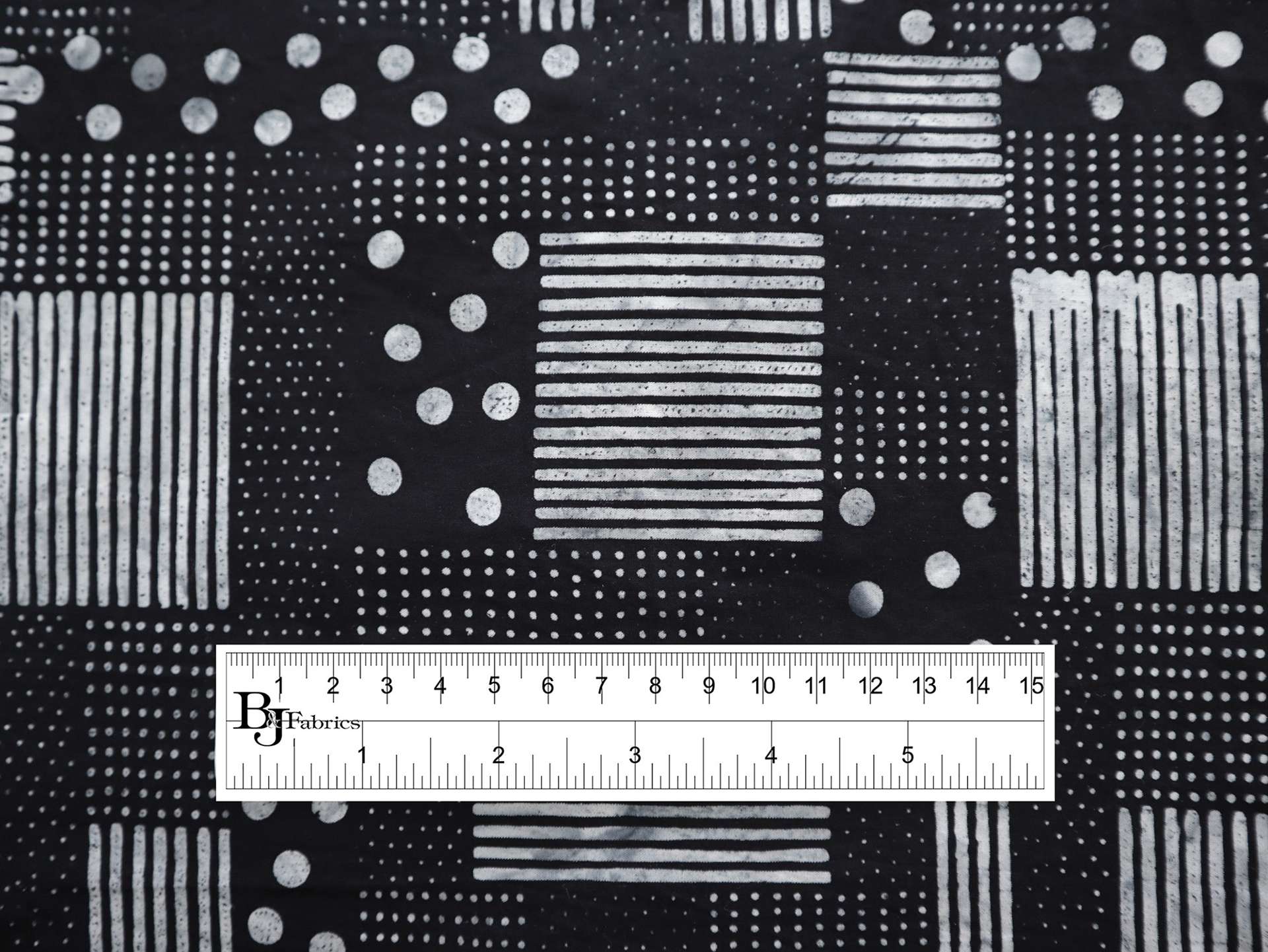 Cotton Batik with Patchwork Print