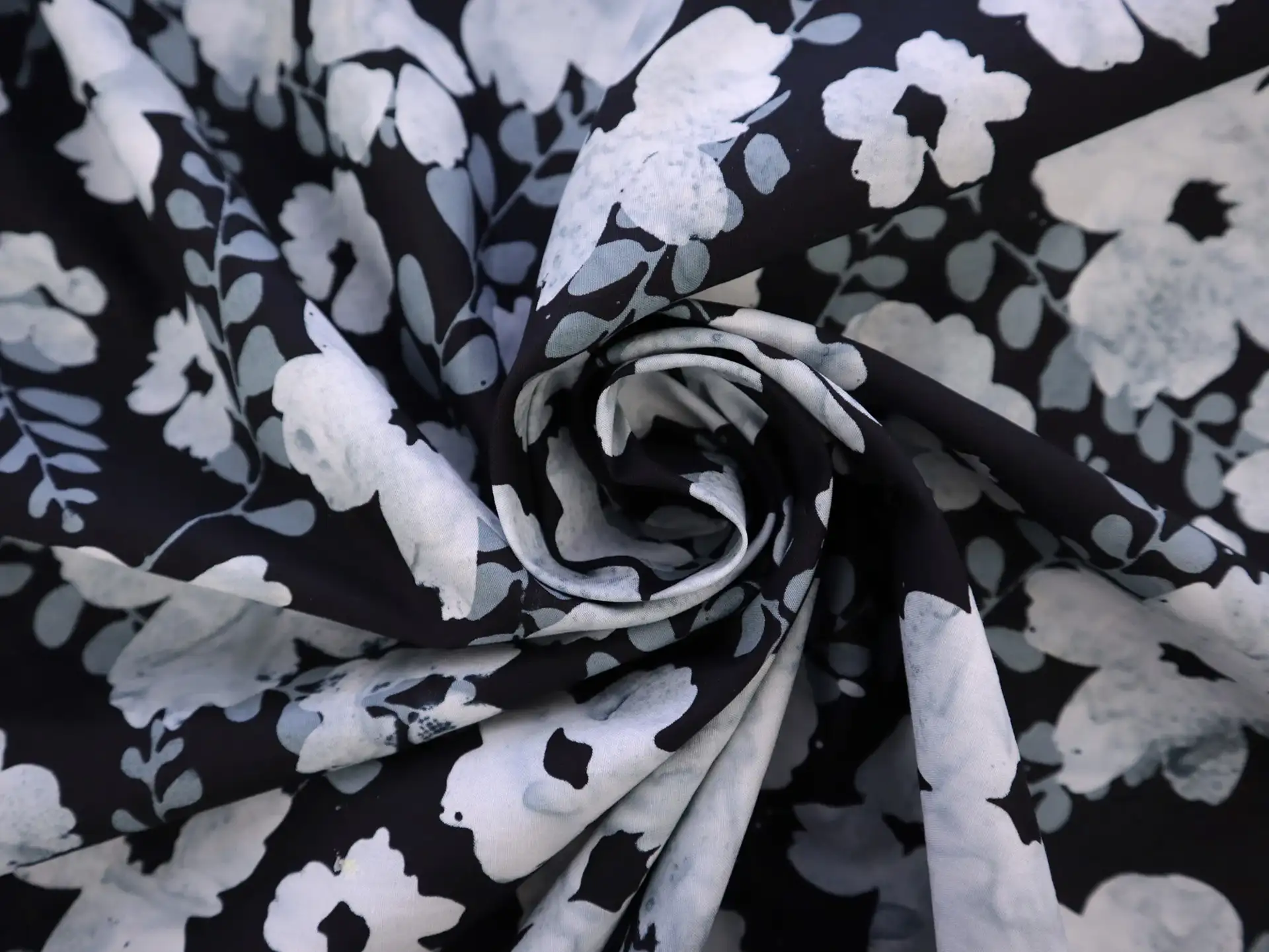 Cotton Batik with Floral Print