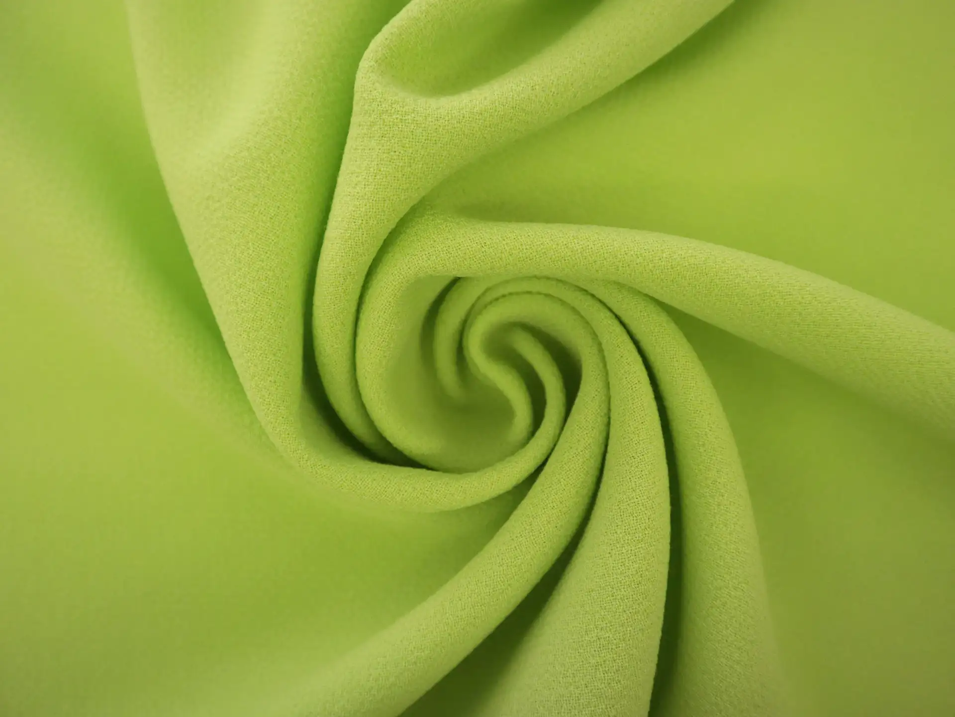 Italian Wool Double Crepe in Lime Green 