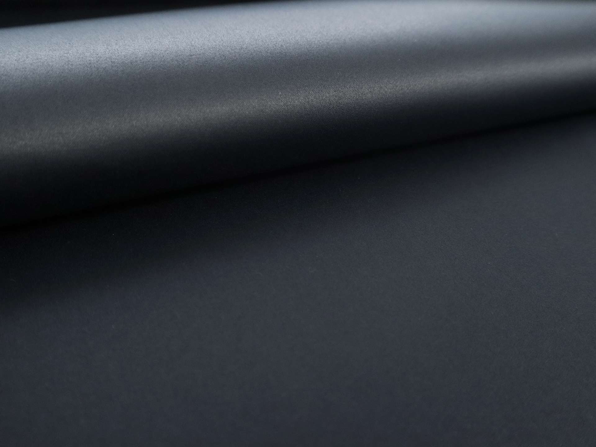 Heavy Cotton Satin in Navy