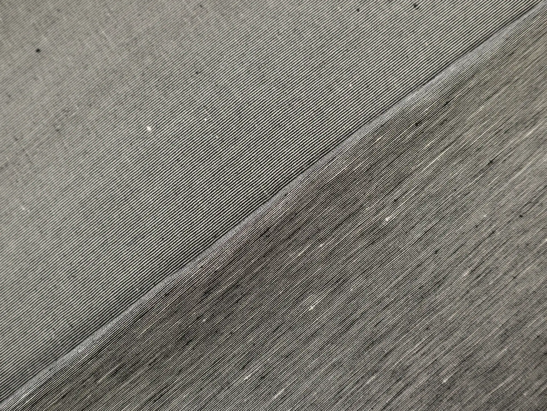 Doubleface Stretch Linen Blend in Sharkfin Black
