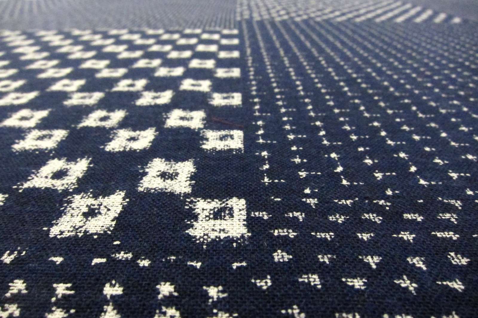  Japanese Cotton Print in Indigo Patchwork