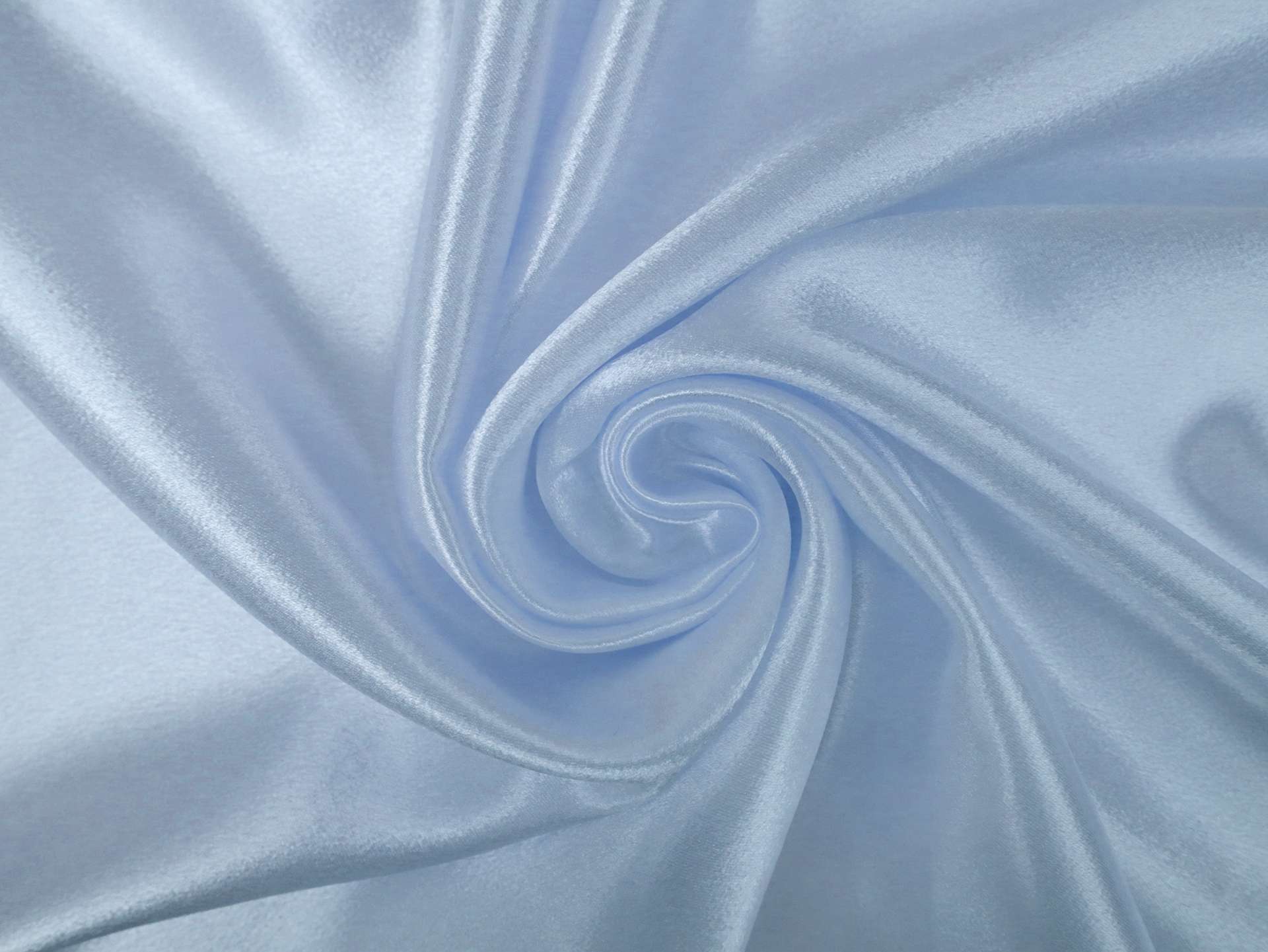 Polyester Crepe Back Satin in Baby Blue