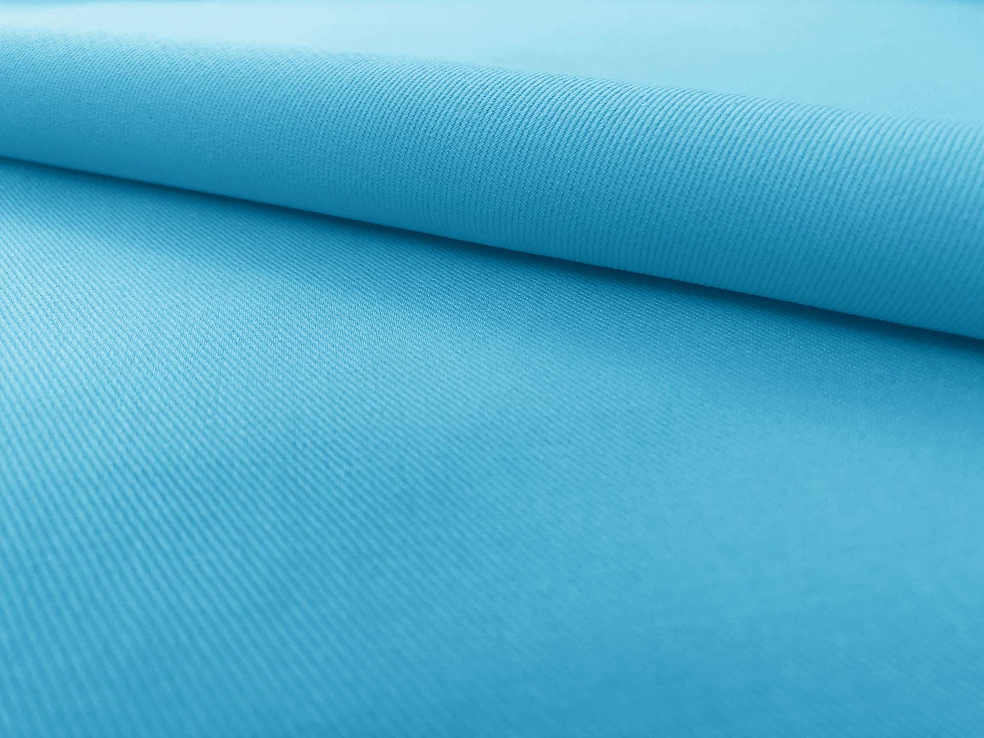 Polyester & Cotton Twill in Turquoise 