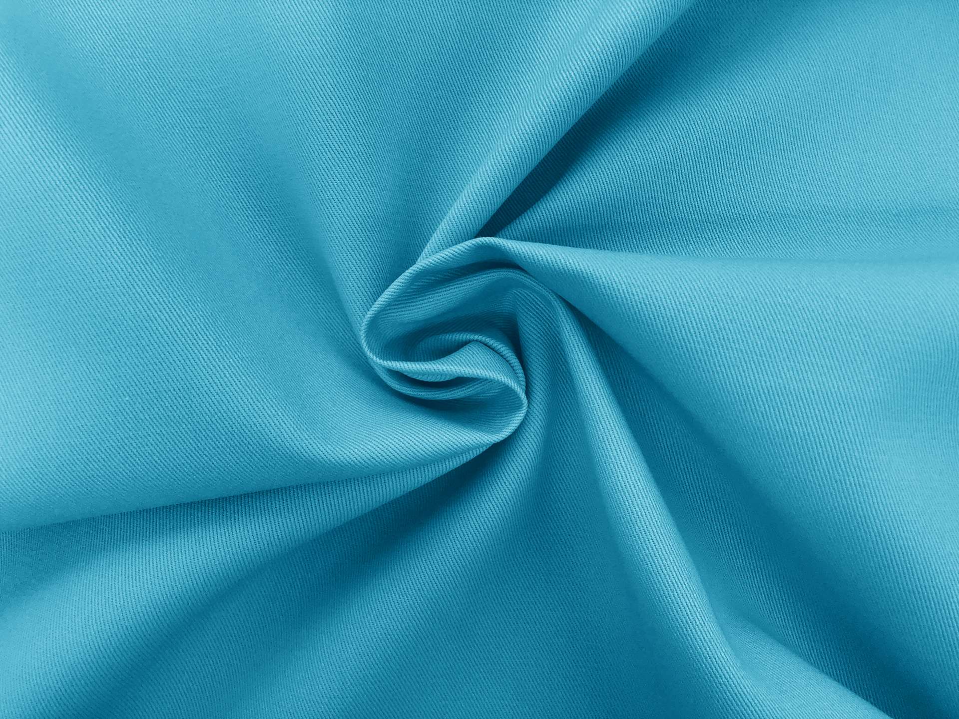 Polyester & Cotton Twill in Turquoise 