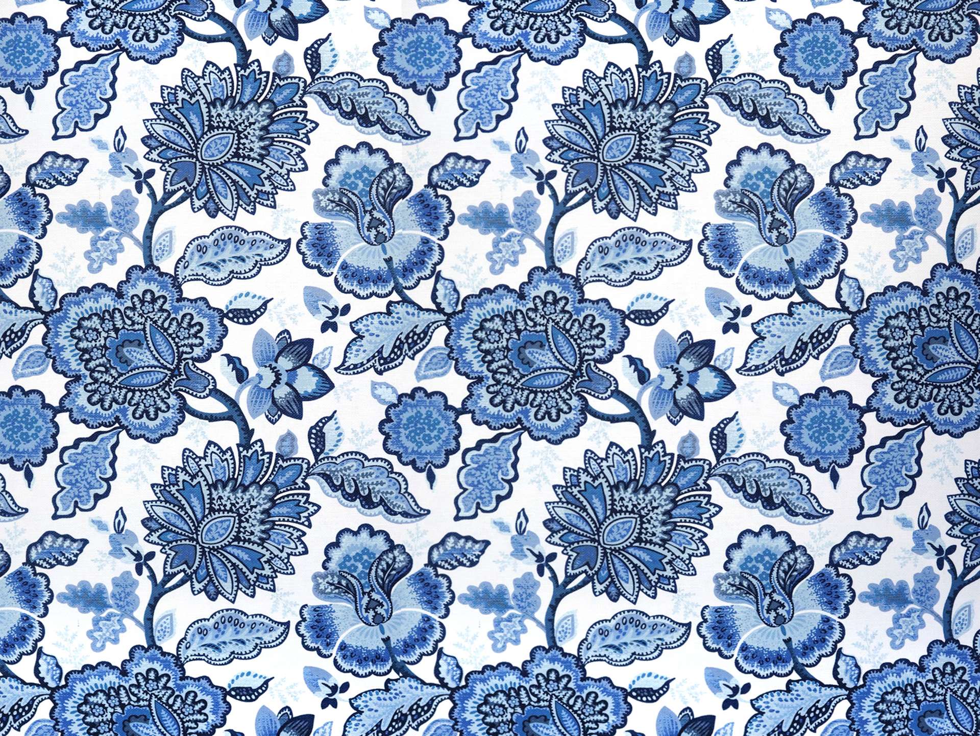 Upholstery with Large Floral Paisley Print