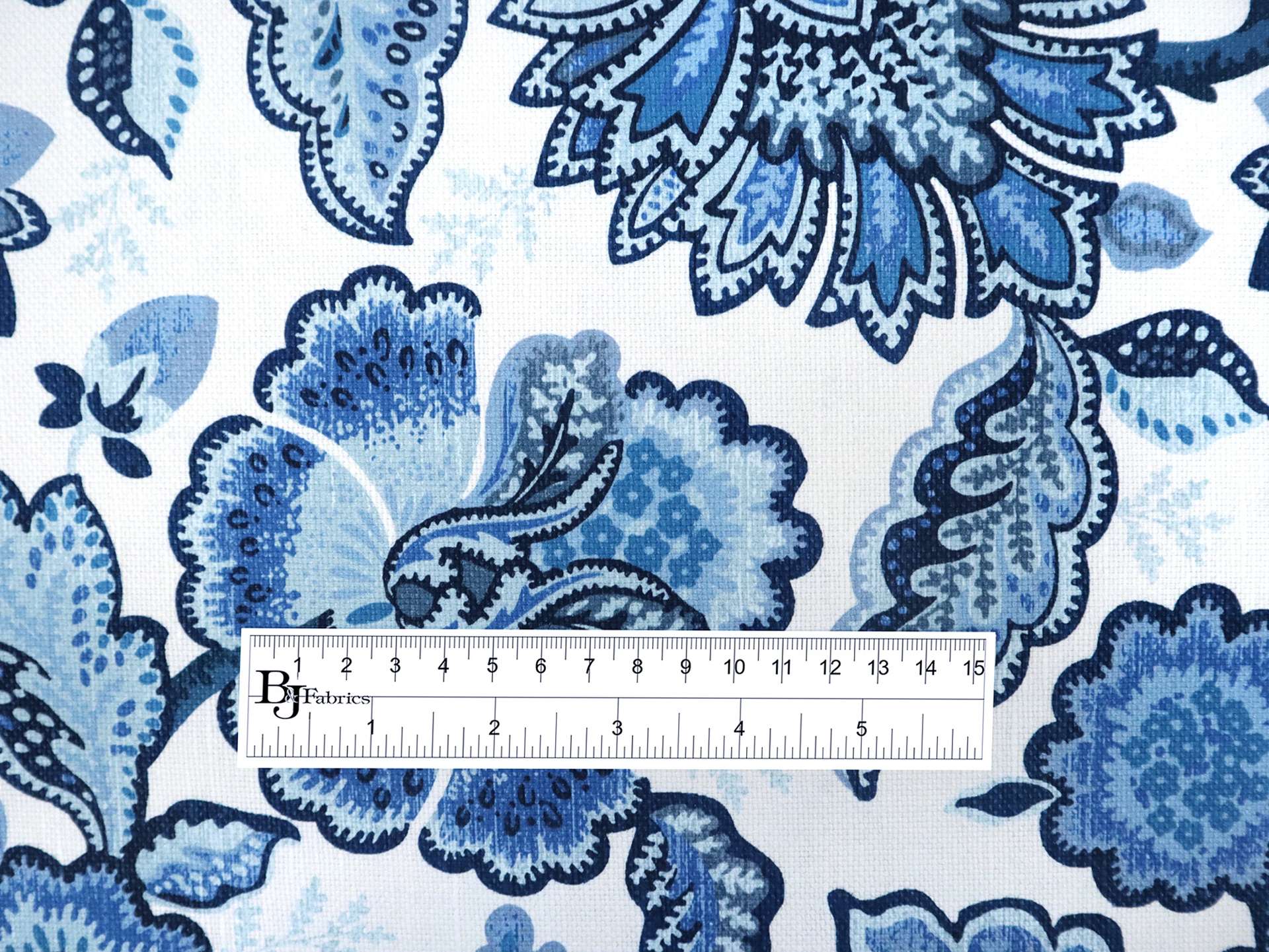 Upholstery with Large Floral Paisley Print