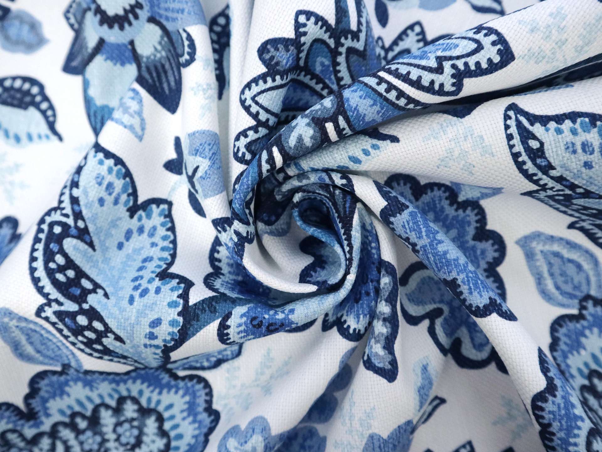 Upholstery with Large Floral Paisley Print