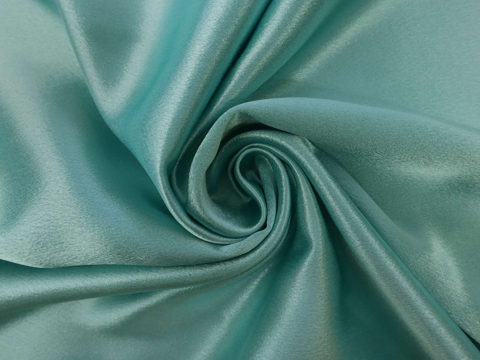 Polyester Crepe Back Satin in Caribbean Turquoise 