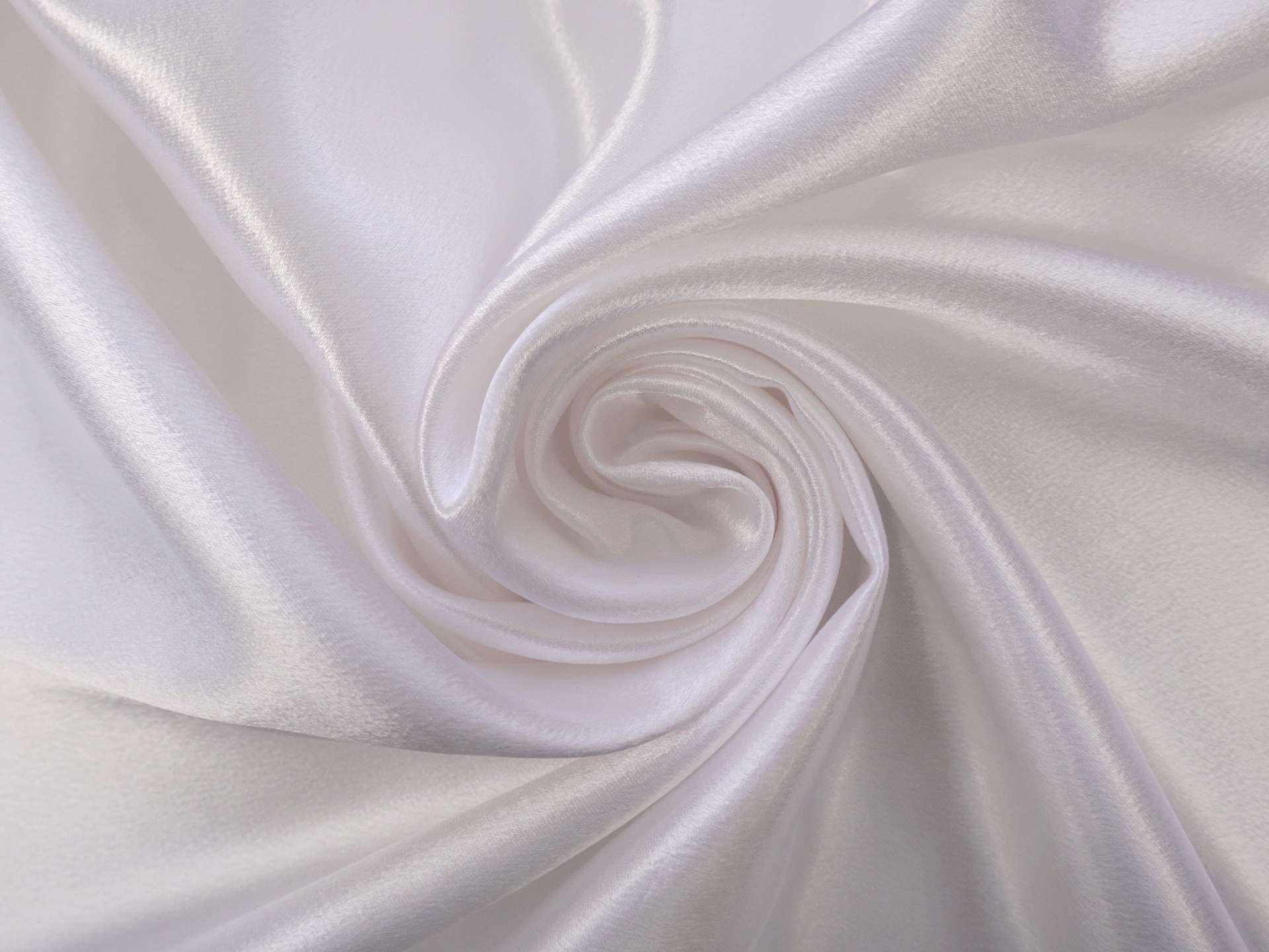 Polyester Crepe Back Satin in White